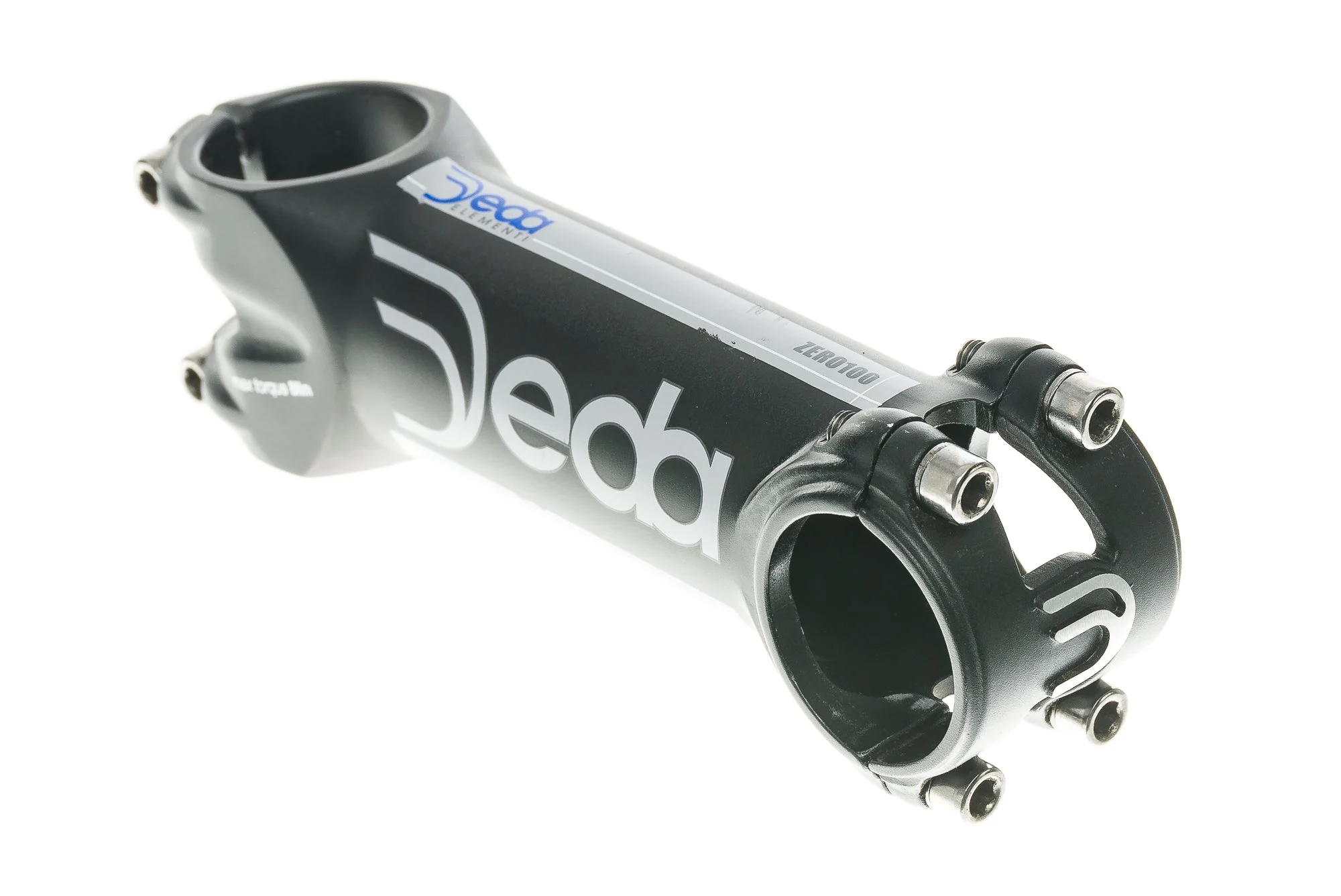 Deda Elementi Zero 100 Aluminum Stem 31.8mm Clamp 110mm 8 Degree Black/Gray