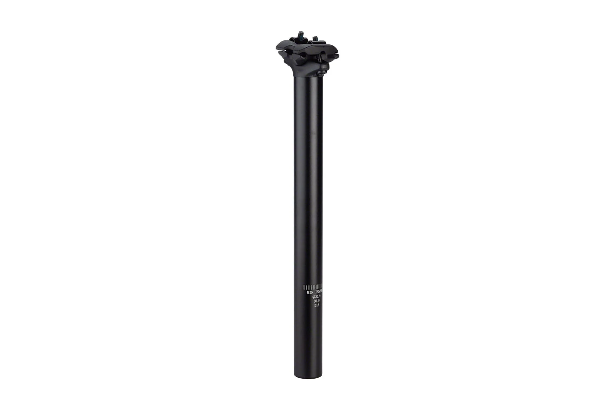 Dimension Two-Bolt Seatpost 30.9 x 350mm Aluminum 0 Setback Black