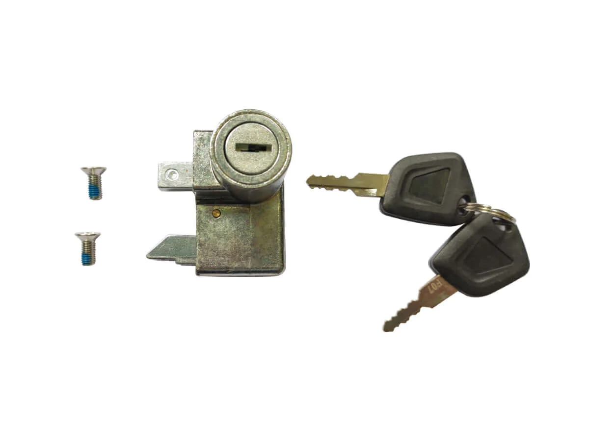 Dual-Security Battery Lock Assembly with Key Set