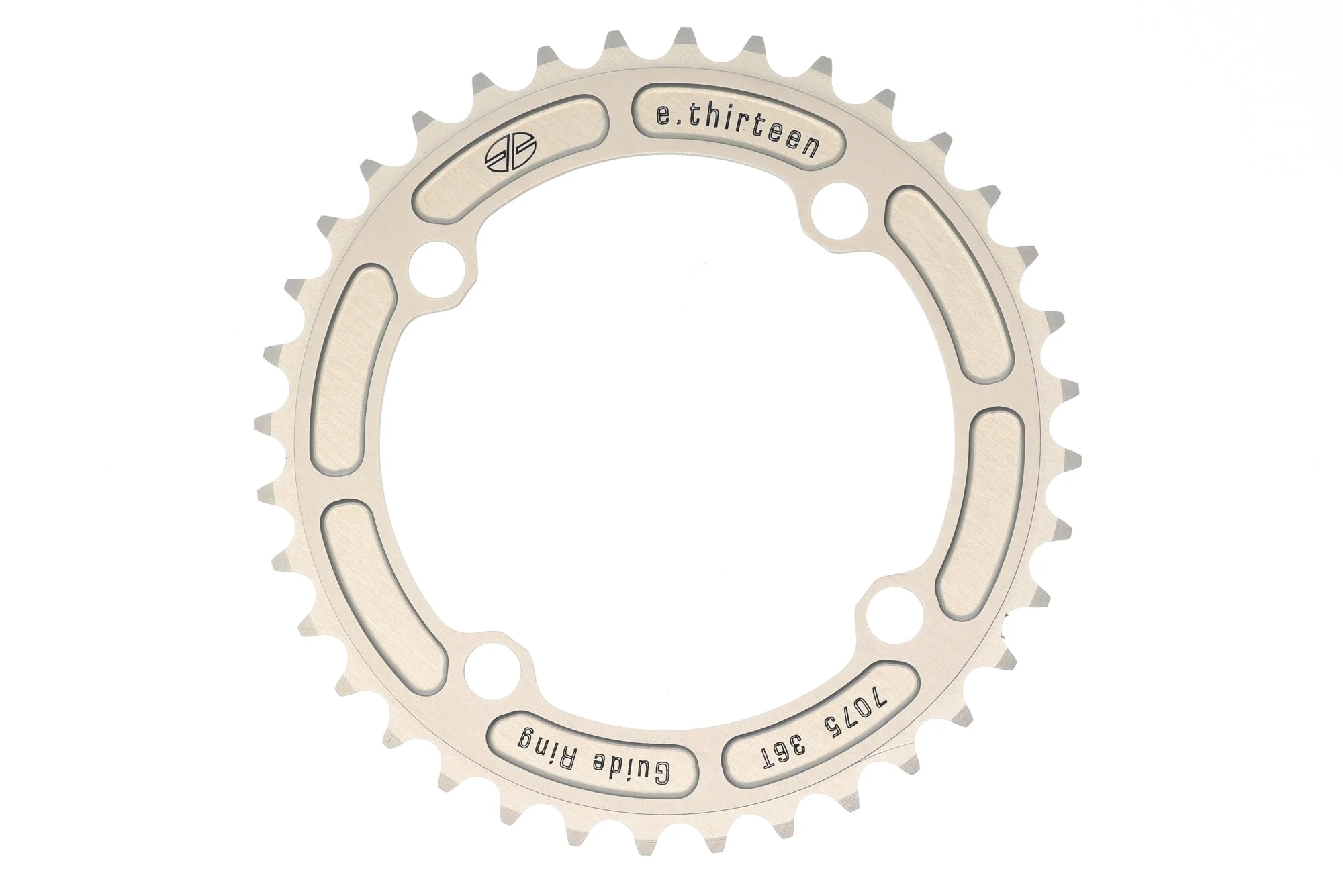 E*Thirteen Guide Ring Chainring 9/10 Speed 36T 104mm BCD Silver