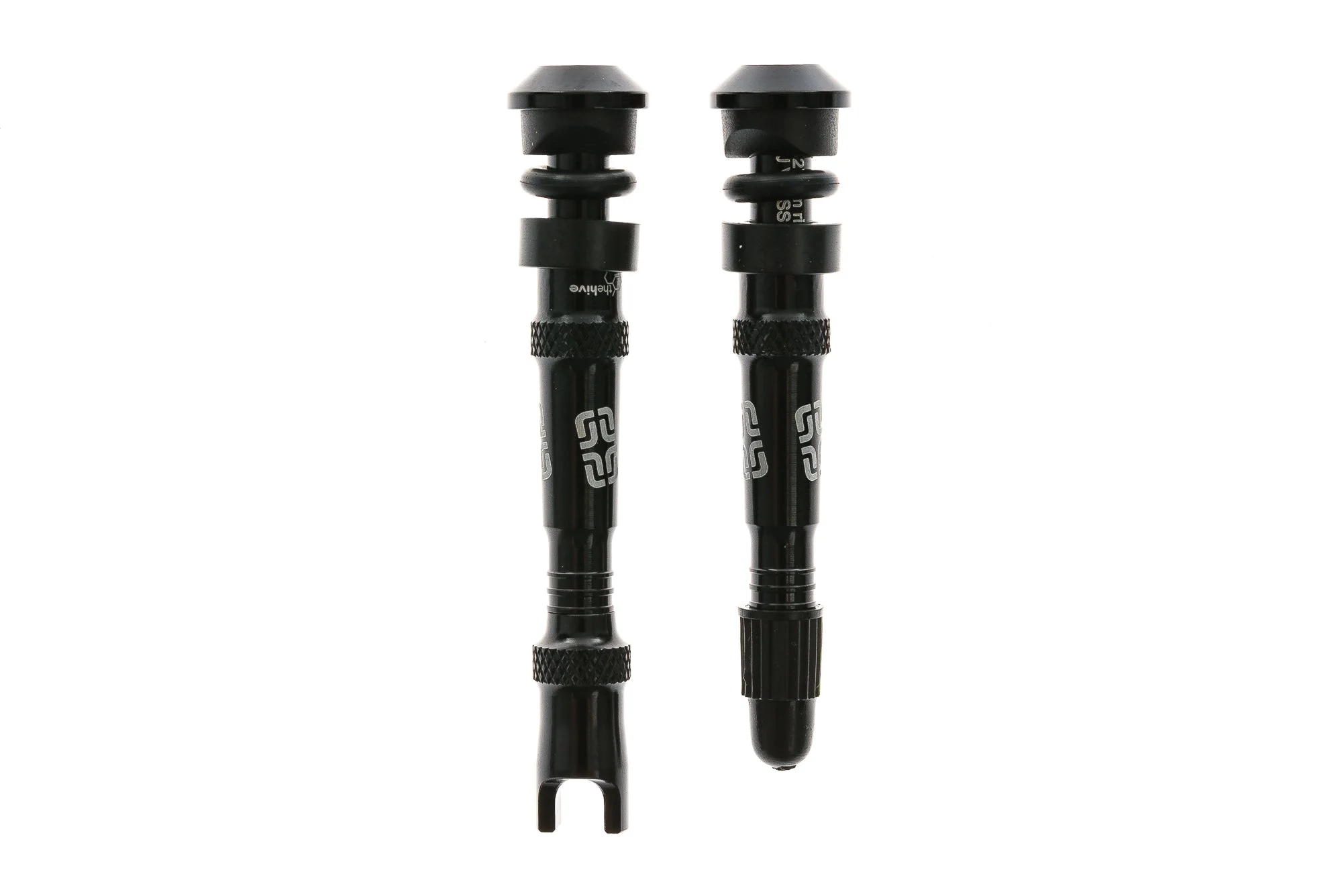 e*thirteen Tubeless Valves 17-27mm Rim Depth Black