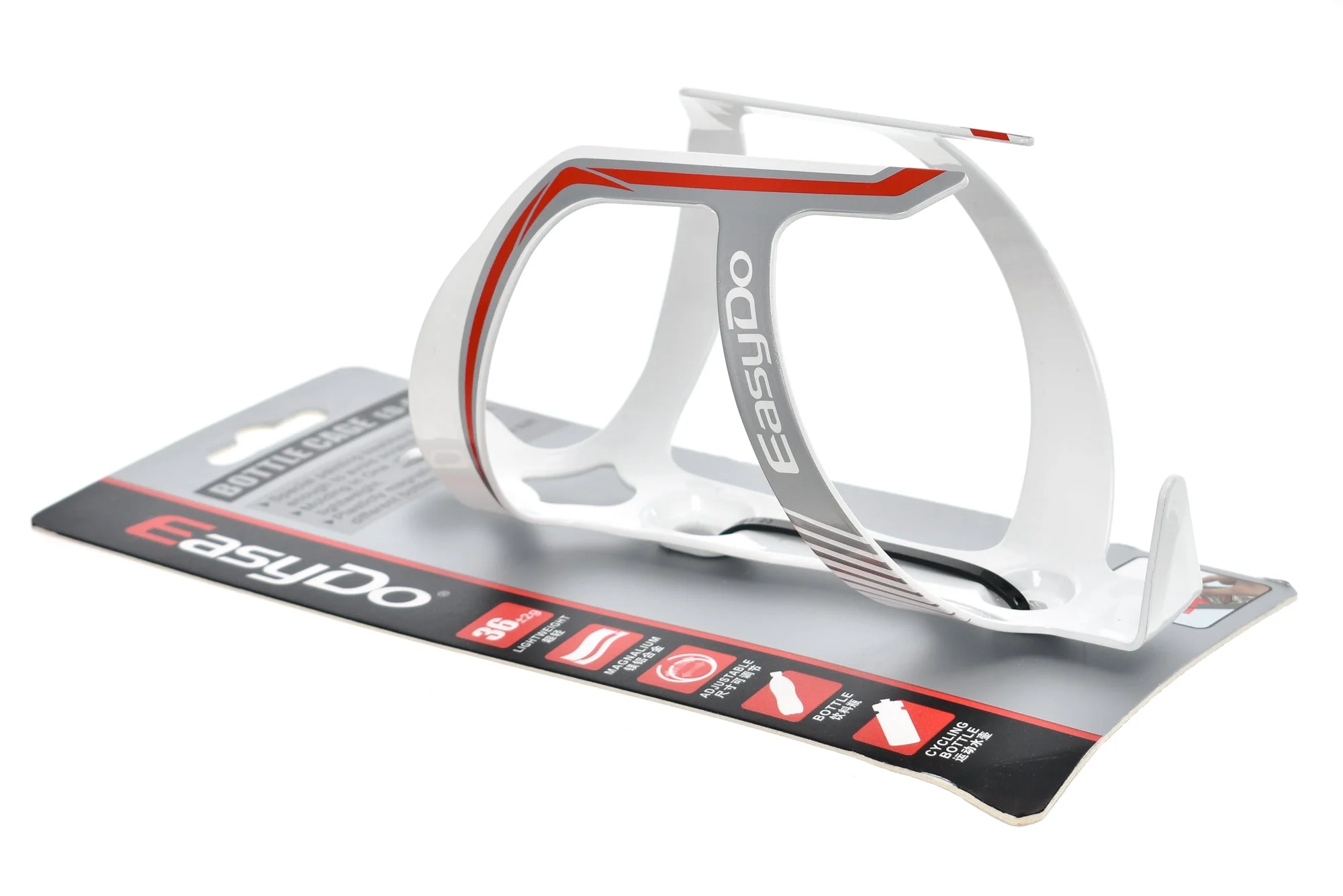 EasyDo ED-026 Magnalium Water Bottle Cage White/Red