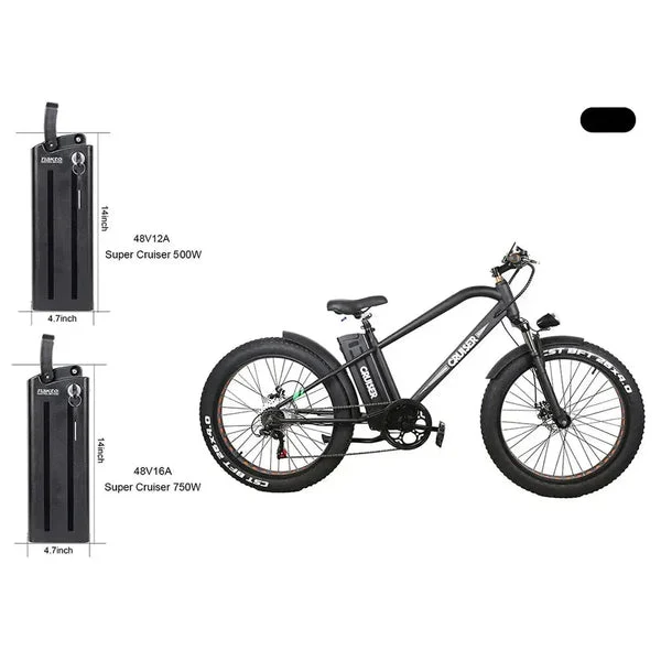 Ebike Battery Replacement for Nakto Super Cruiser