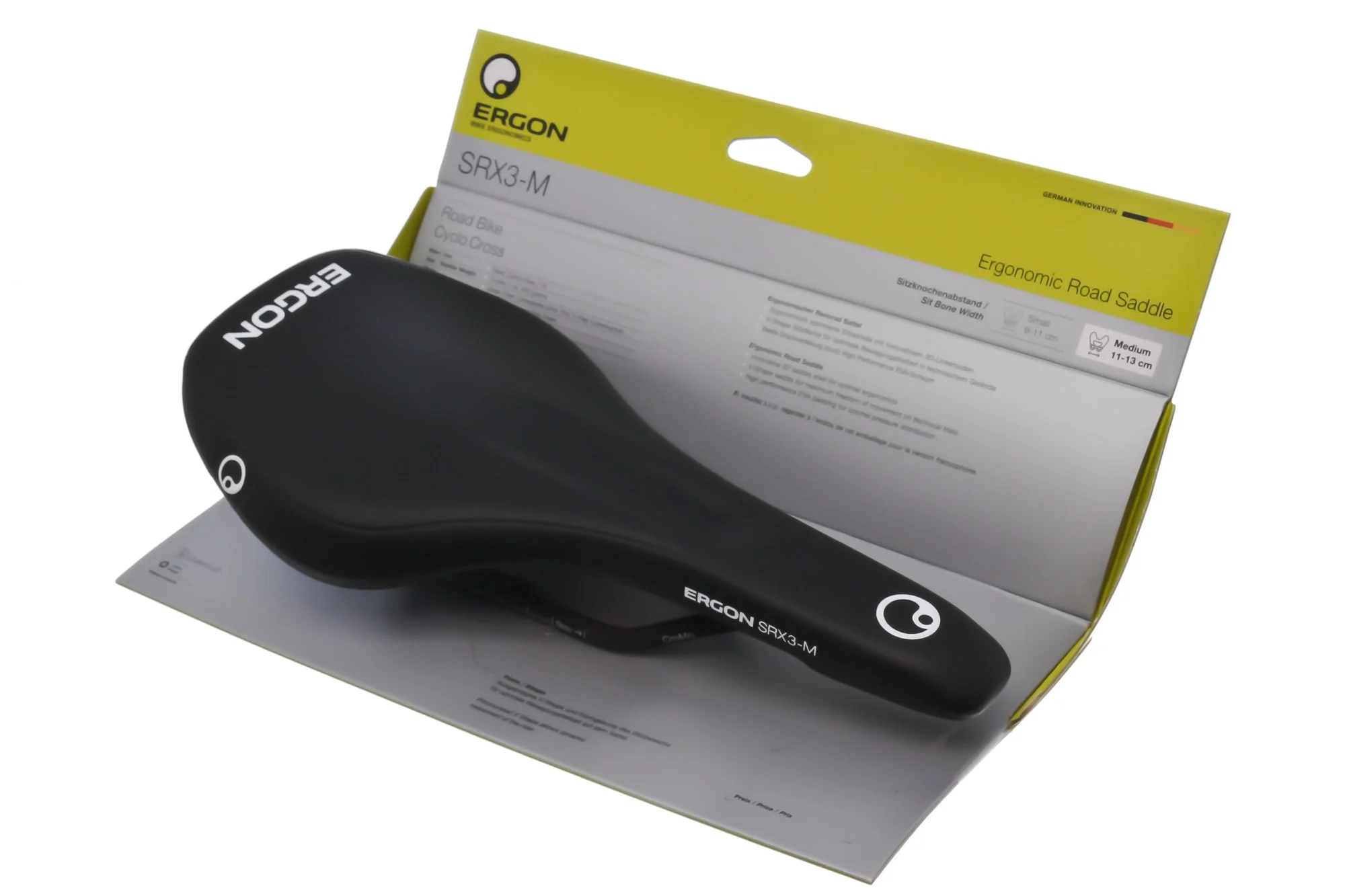 Ergon SRX3-M Saddle Medium Cr-Mo Rails Black