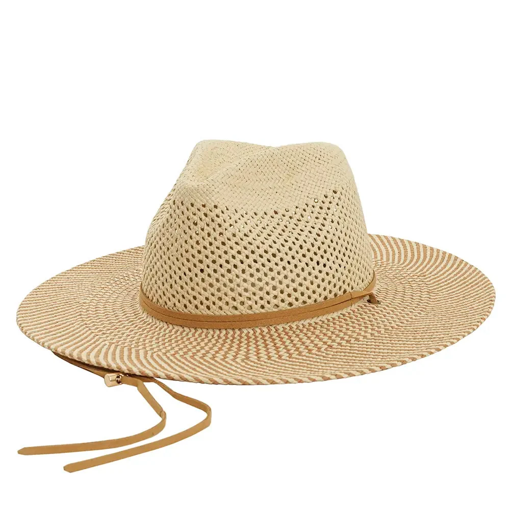 Ezra | Mens Natural Wide Brim Straw Panama Sun Hat