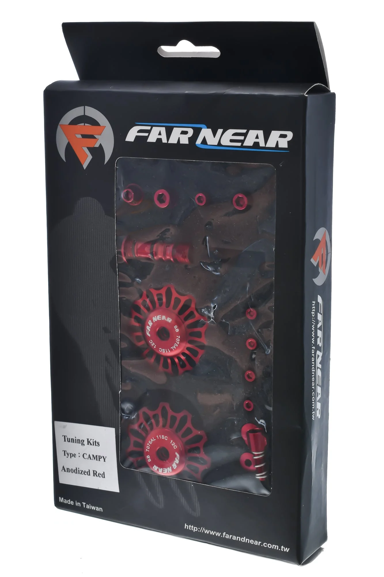 Far and Near Campagnolo 11 Speed Pulley Tuning Kit Anodized Red