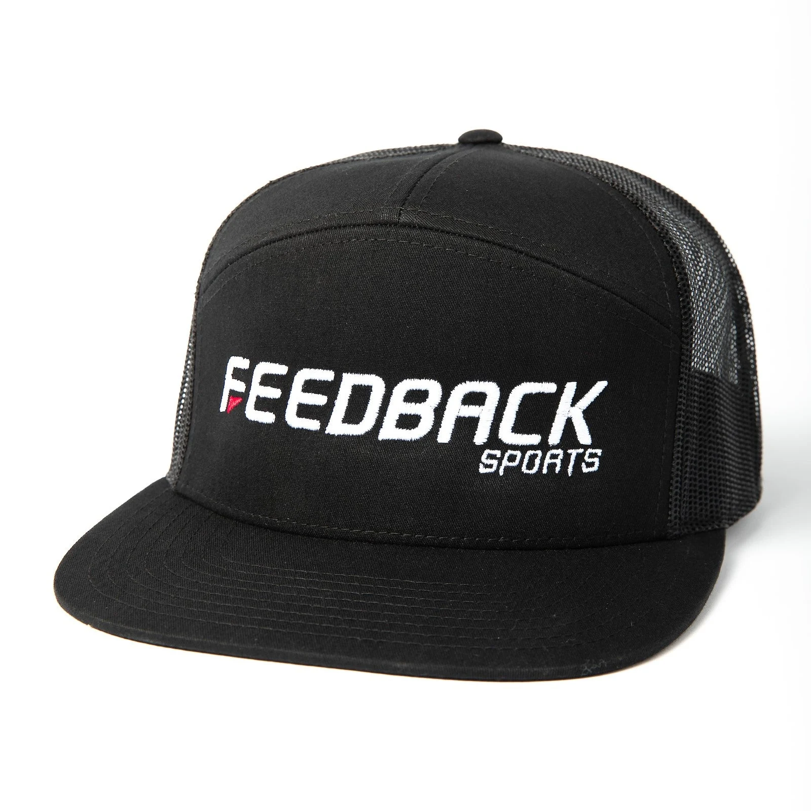 Feedback Wordmark Logo 7-Panel Trucker Hat