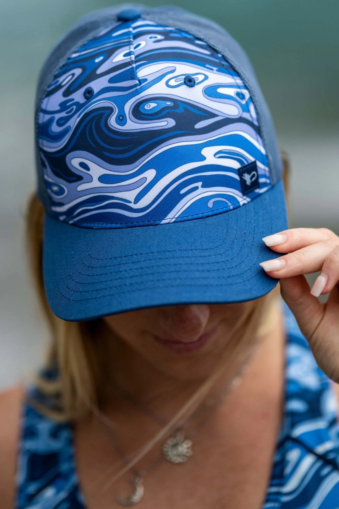 FisheWaters Abstract Trucker Hat