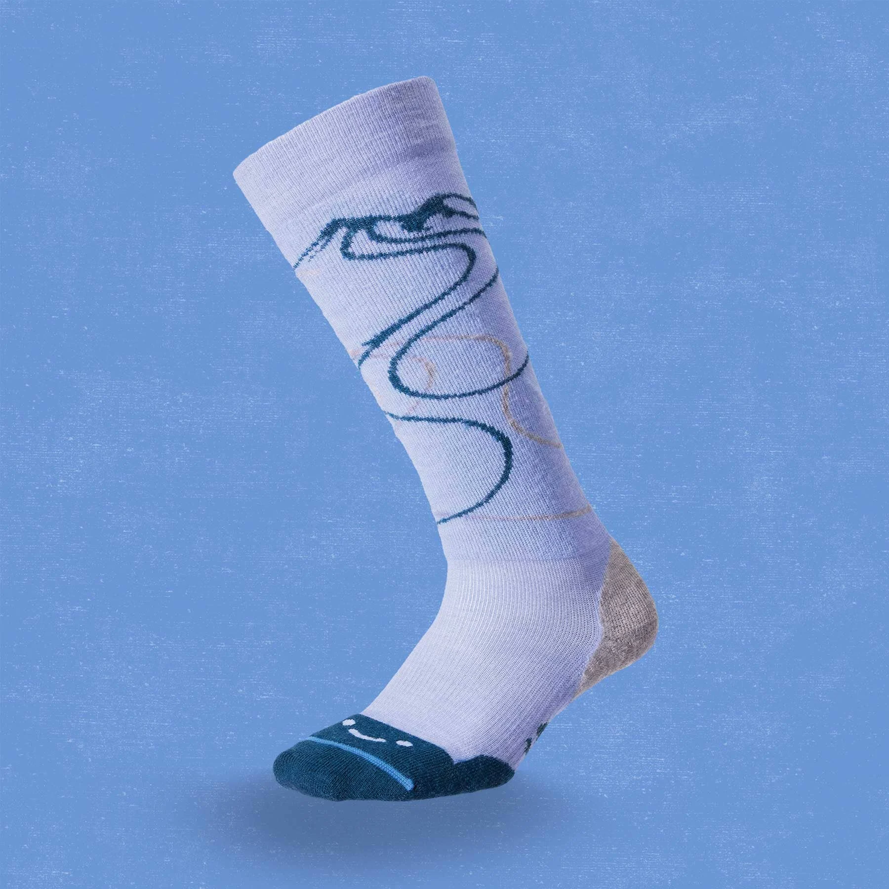 FITS Snow Tracks Light Cushion Over Calf Sock