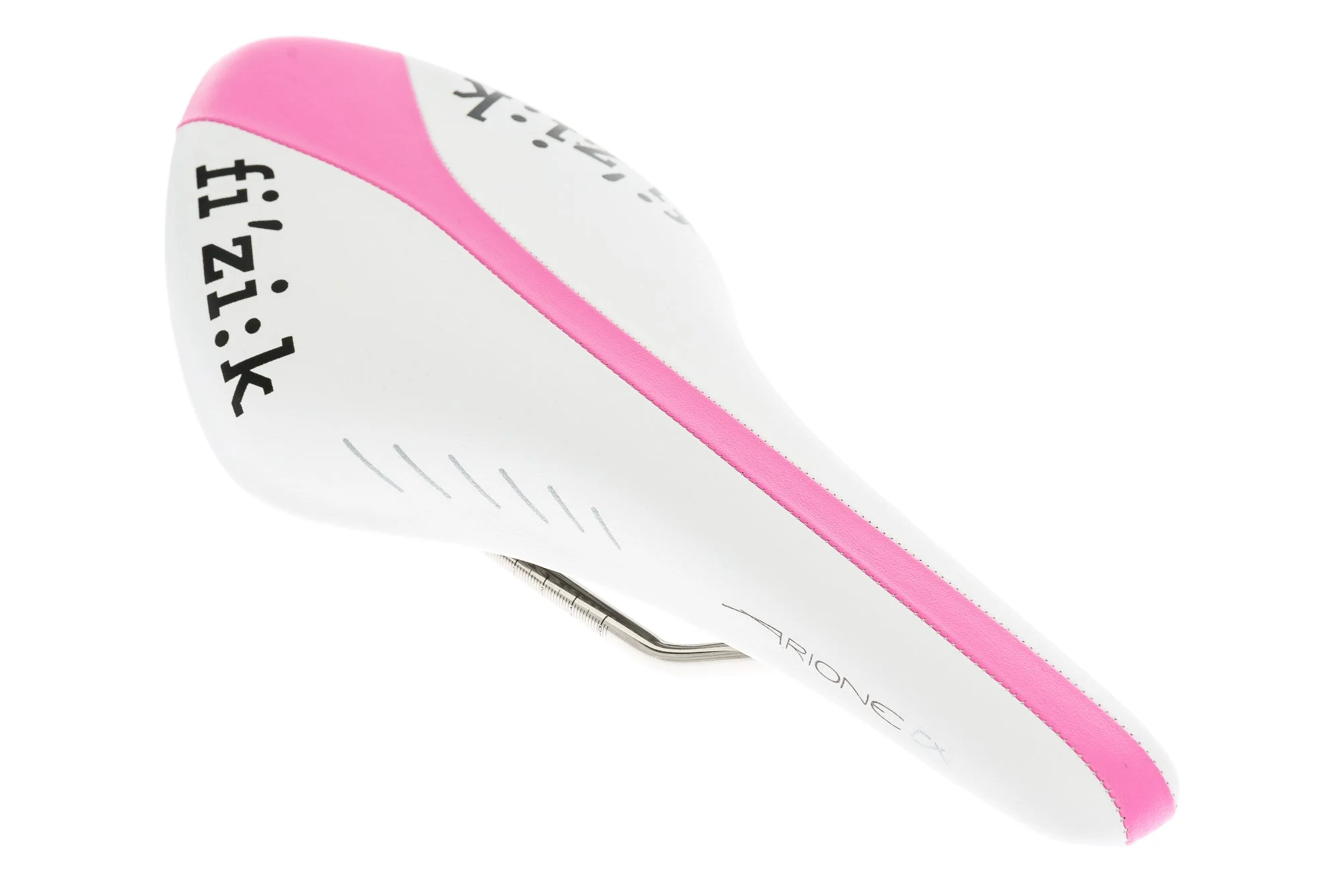 Fizik Arione CX Saddle 132mm K:ium Rails White/Pink