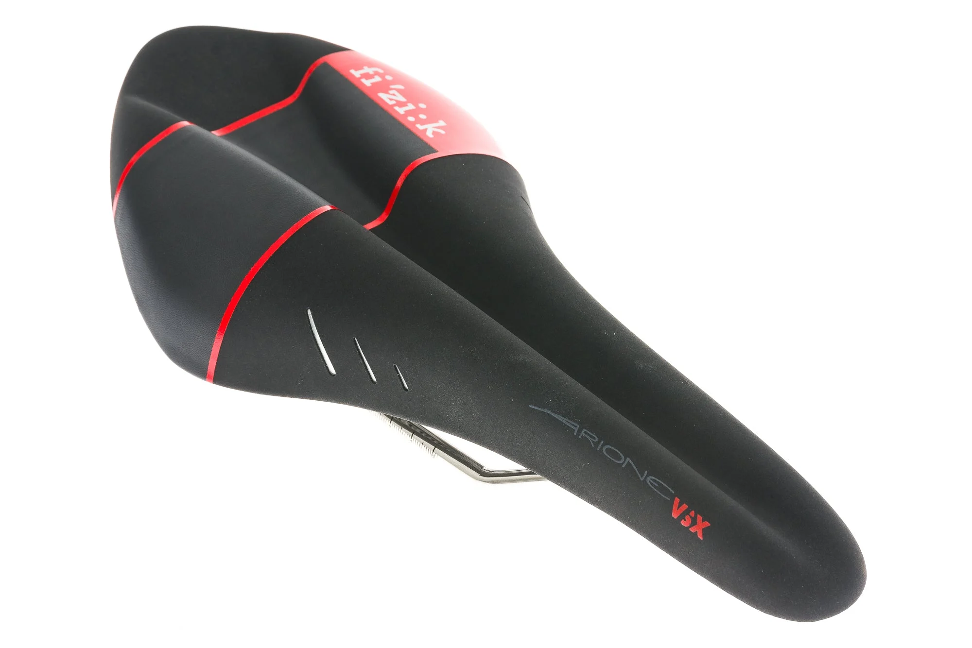 Fizik Arione VSX Saddle 132mm K:ium Rails Black/Red