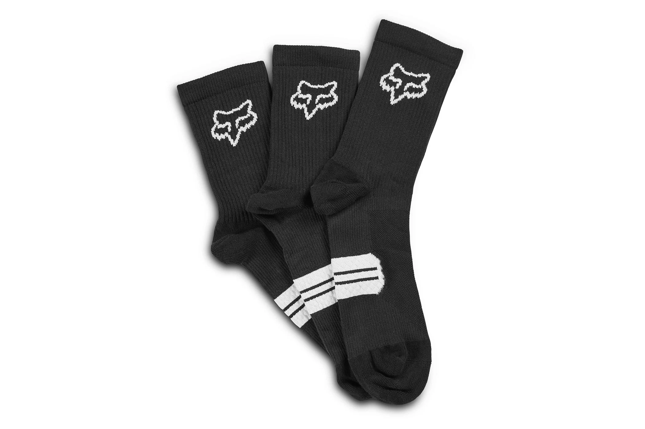 Fox Racing 6" Ranger Socks 3-Pack Black