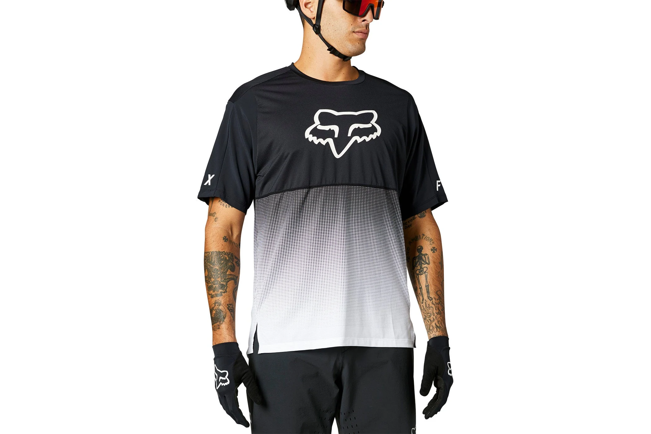 Fox Racing Flexair SS Jersey Black/White