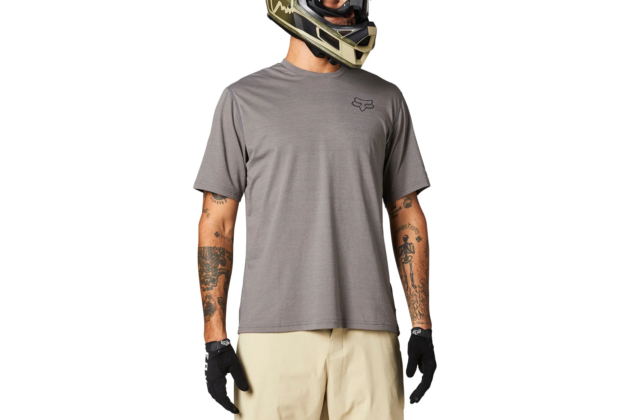 Fox Racing Ranger Power Dry SS Jersey Pewter