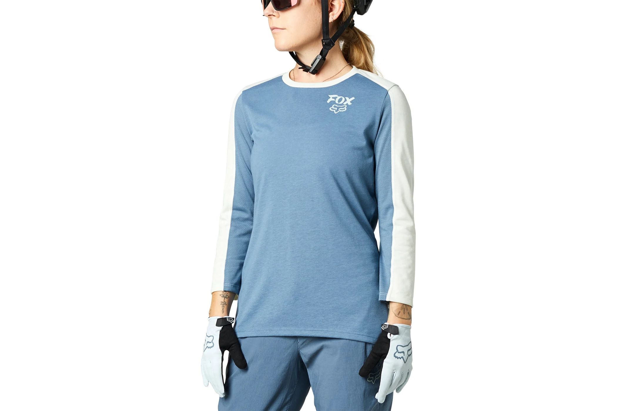 Fox Racing Women's Ranger Drirelease 3/4 Jersey Matte Blue