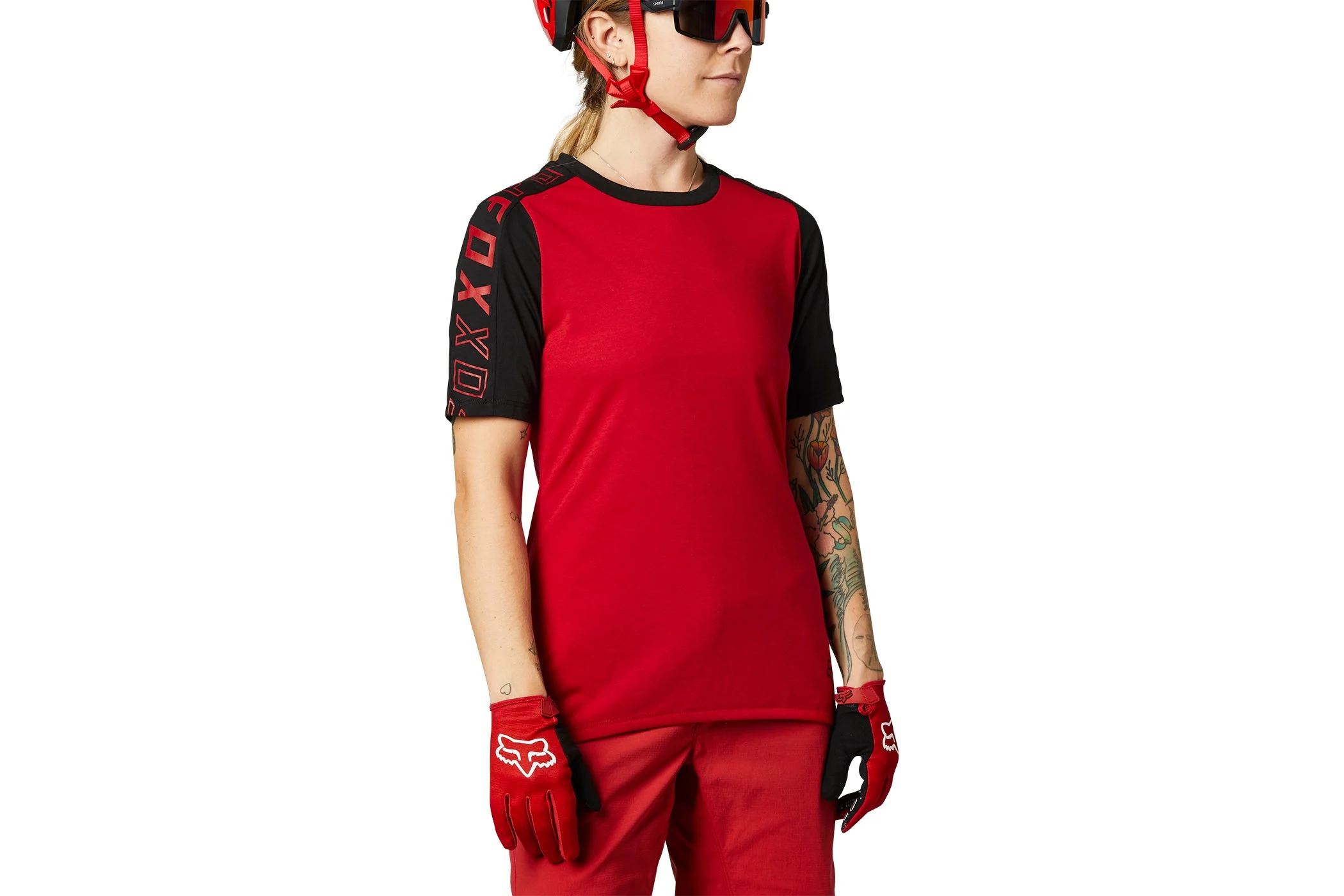 Fox Racing Women's Ranger Drirelease SS Jersey Chili