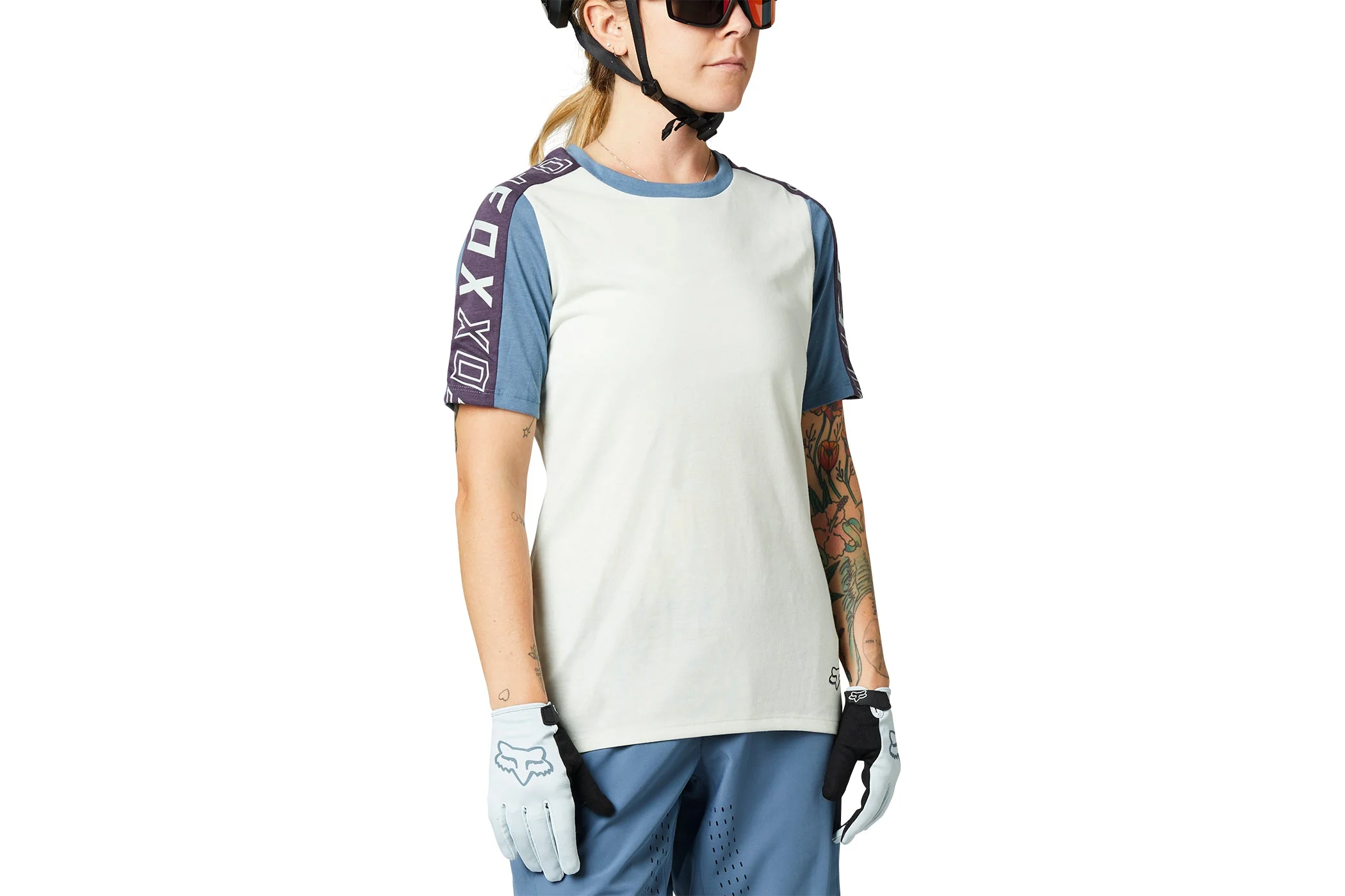 Fox Racing Women's Ranger Drirelease SS Jersey Cool Grey