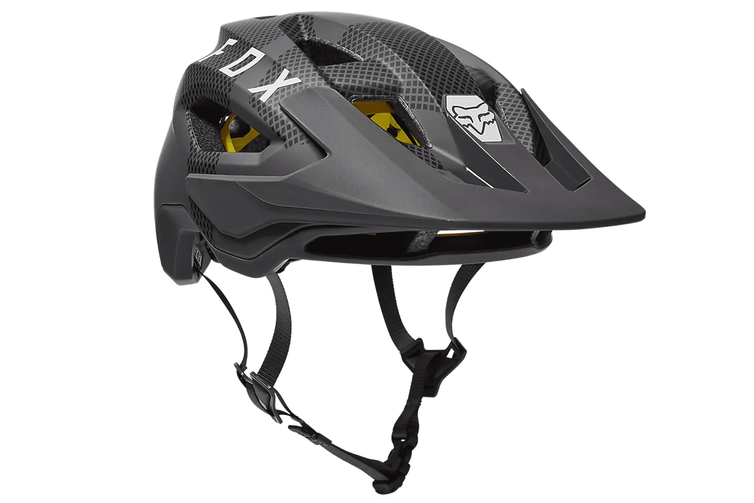 Fox Speedframe Grey/Black Camo Helmet – Medium
