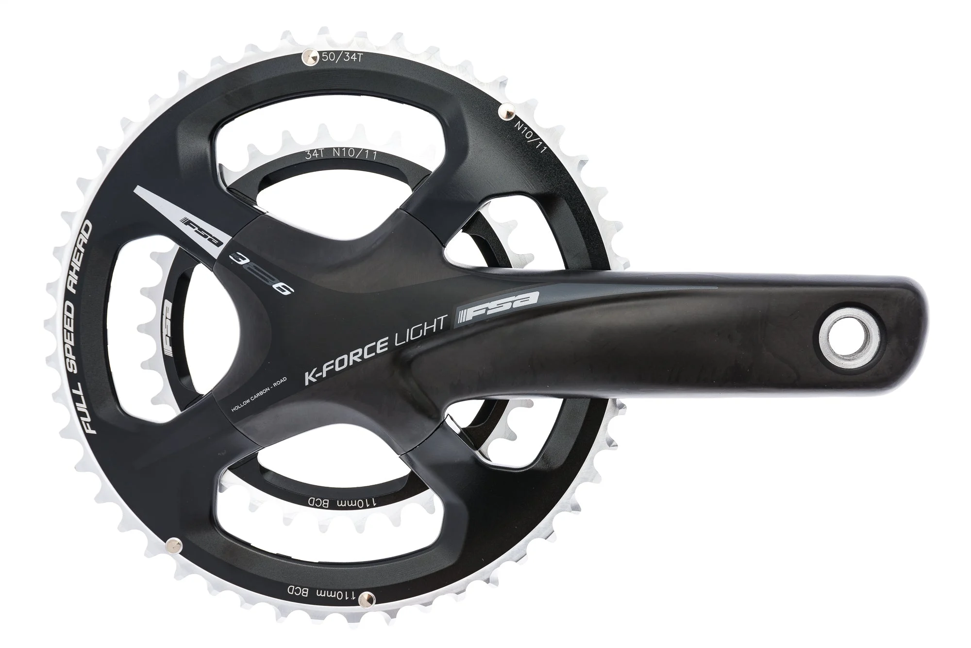 FSA K-Force Light Crank Set 11 Speed 170mm 50/34T 110mm BCD BB386