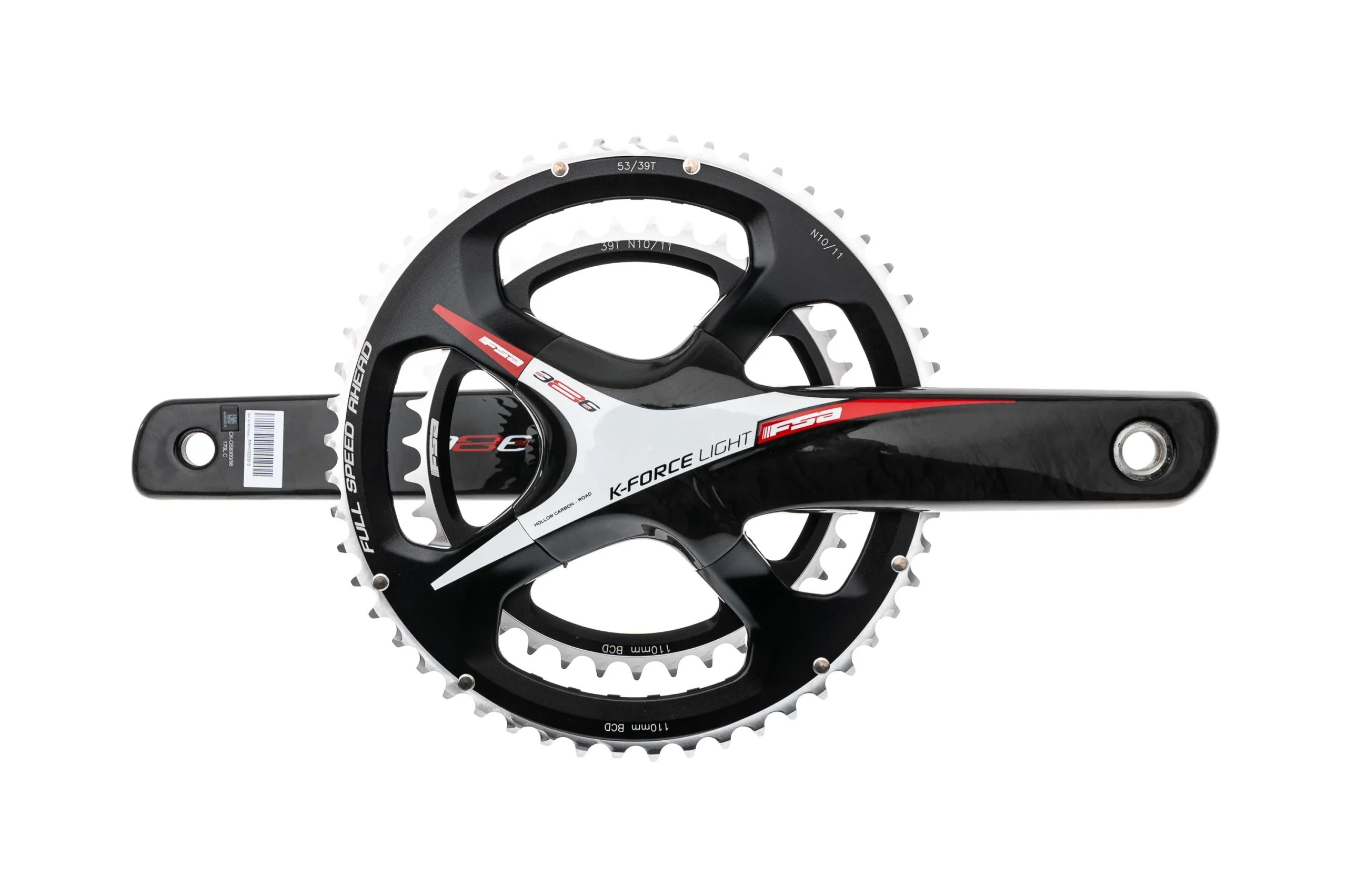 FSA K-Force Light Crankset 11 Speed 53/39T 110 BCD BB386EVO