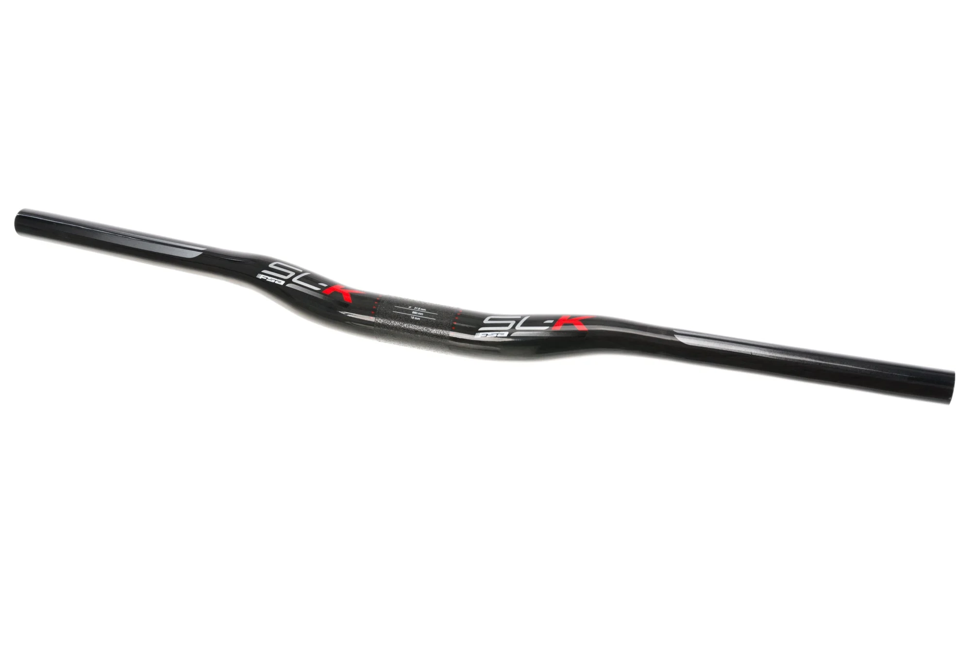 FSA SL-K Pro Riser Handlebar 31.8x660mm 18mm Rise Carbon Black