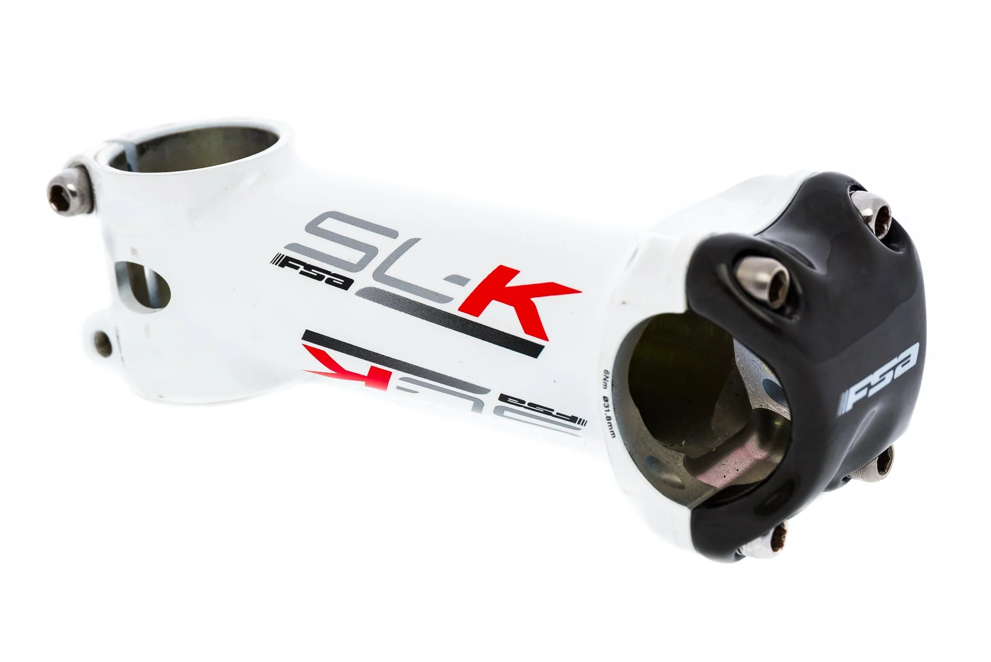 FSA SL-K Stem 31.8mm 110mm 6 Degree Aluminum White