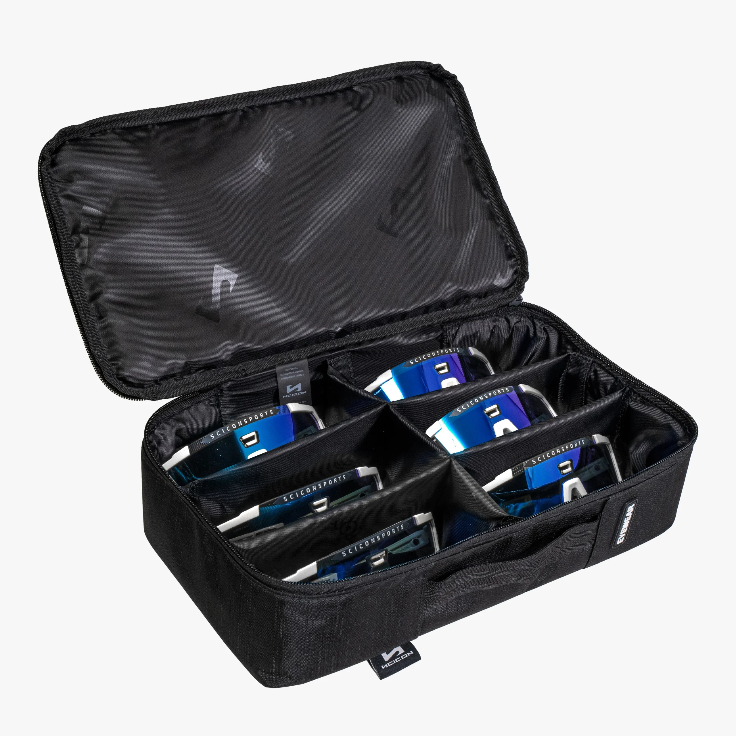 Funda acolchada para transportar las gafas