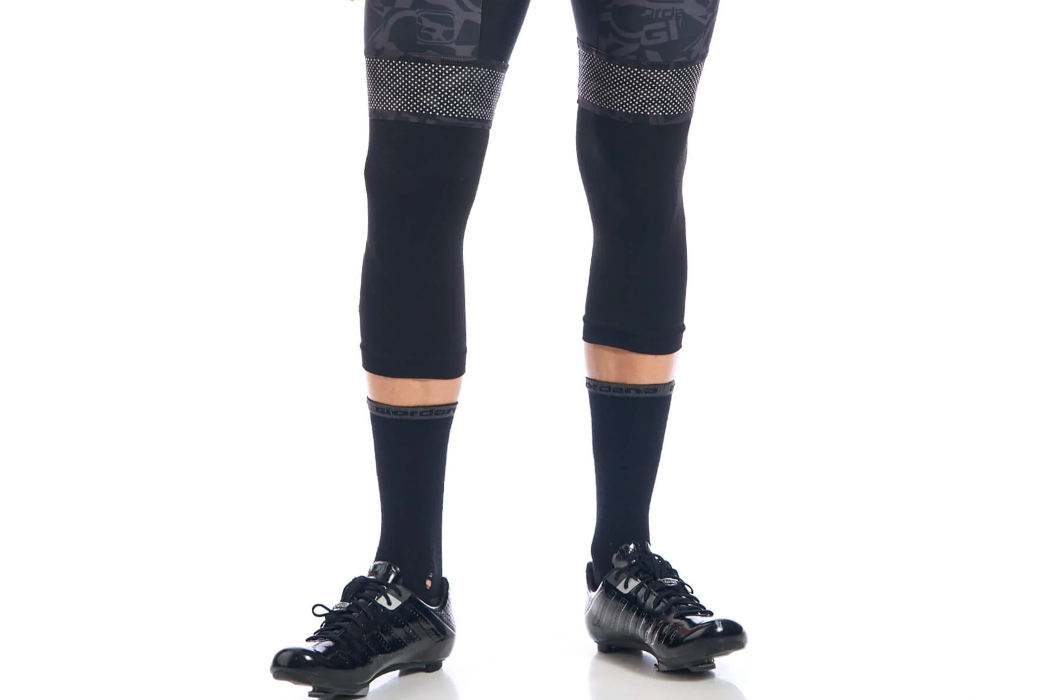 Giordana Knitted Dryarn Knee Warmers Black