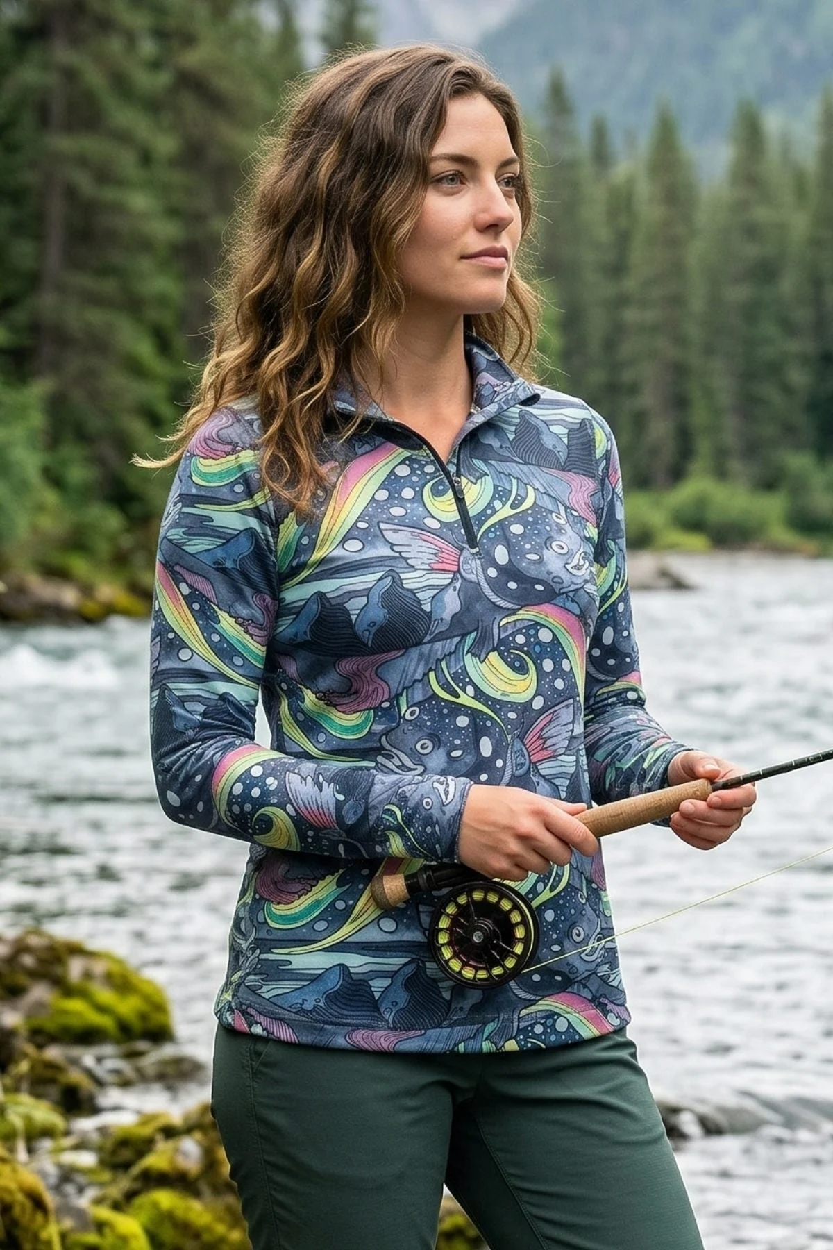 HaliBorealis 1/4 Zip Sunshirt
