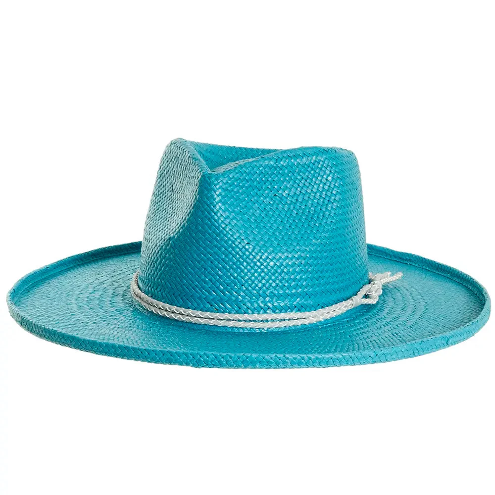 Horseshoe Bay | Mens Turquoise Sun Straw Hat