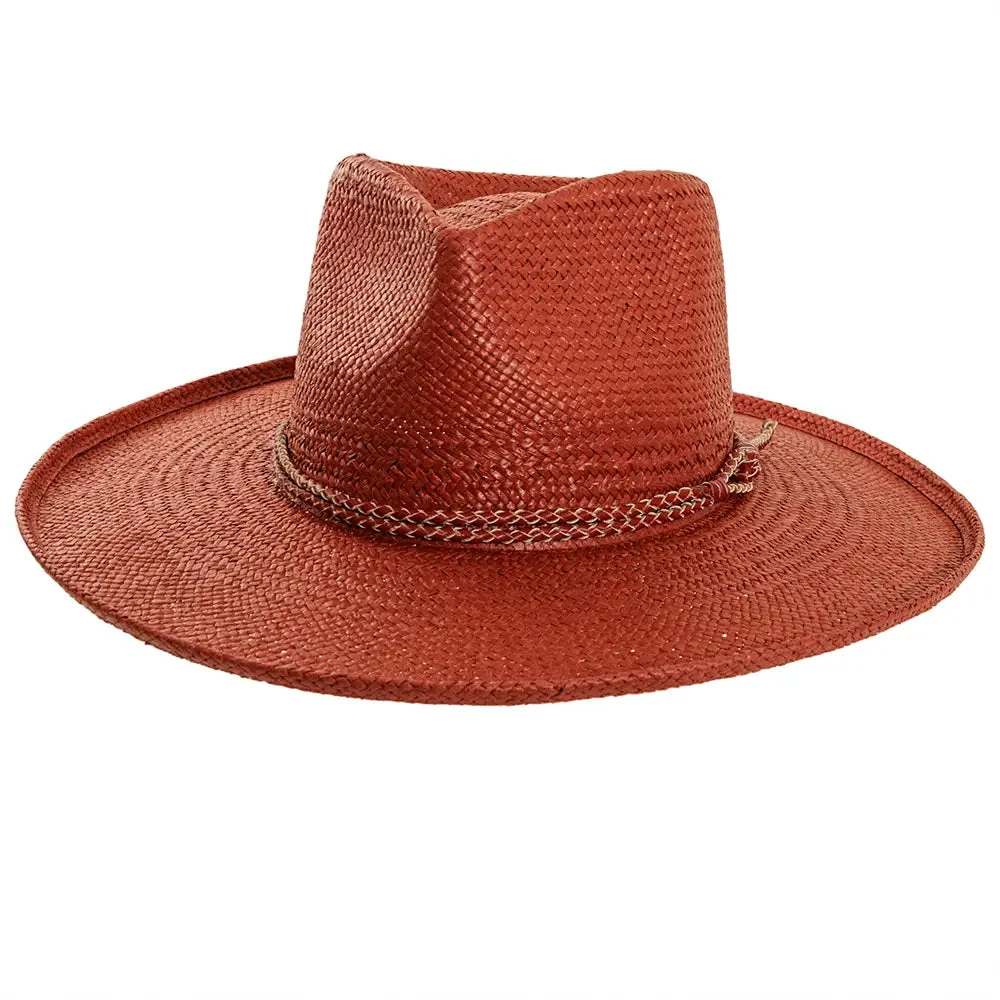 Horseshoe Bay | Womens Red Sun Straw Hat