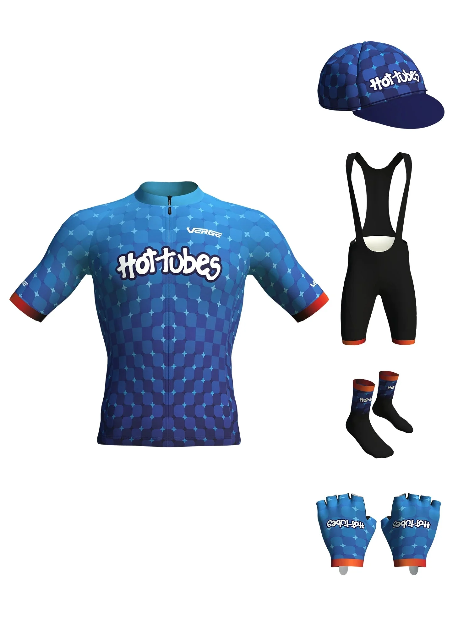 HOT TUBES KIT - JERSEY, BIBS, CAP, GLOVES AND SOCKS - MEN
