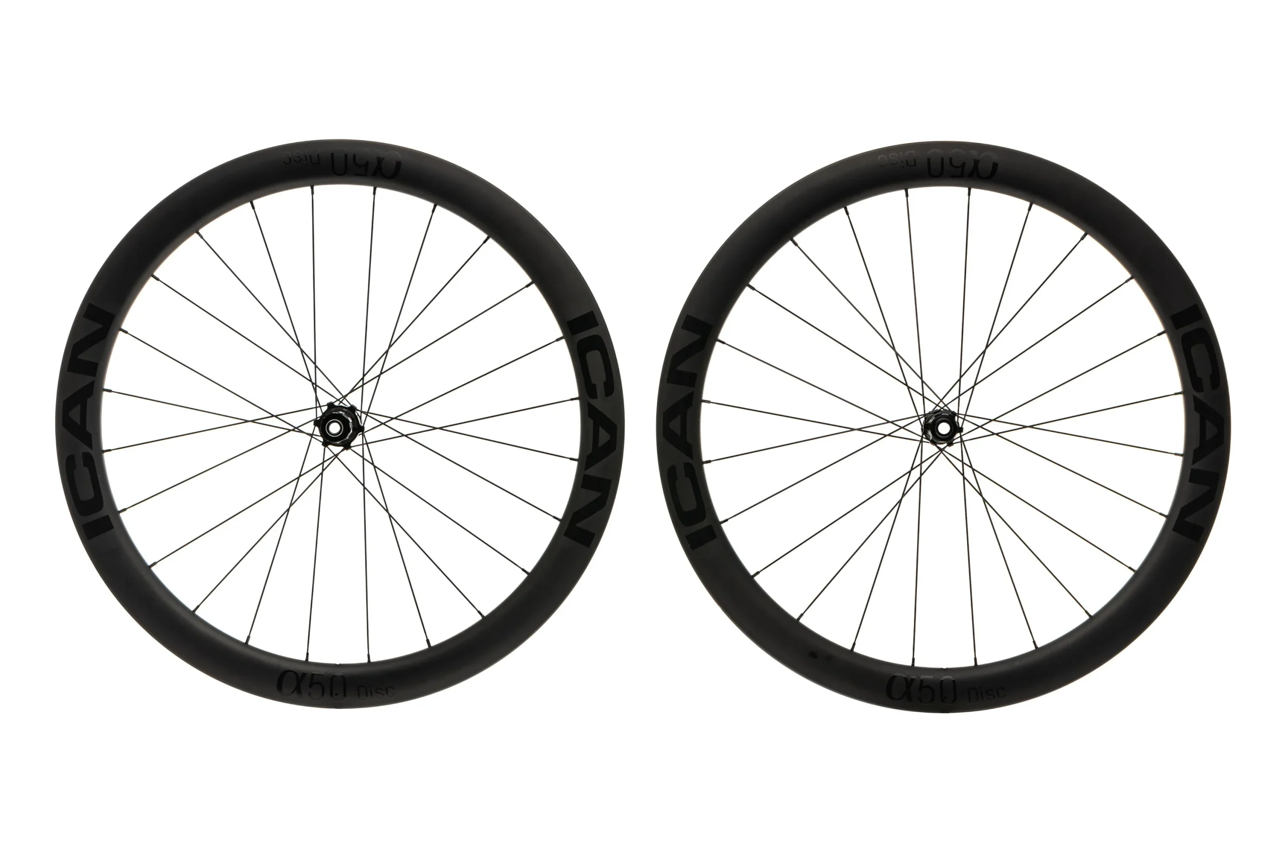 ICAN Alpha 50 Disc Carbon Tubeless 700c Wheelset