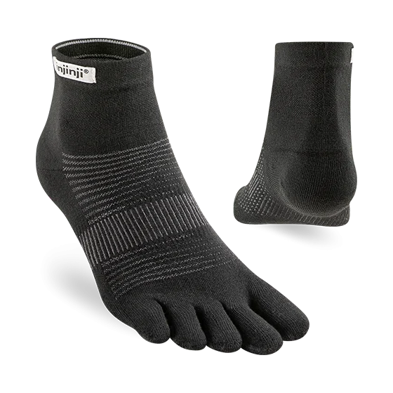 Injinji RUN Lightweight Mini Crew - Black