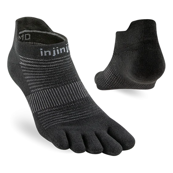 Injinji RUN Lightweight No Show - Black