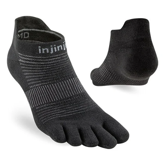 Injinji RUN Original Weight No Show - Black