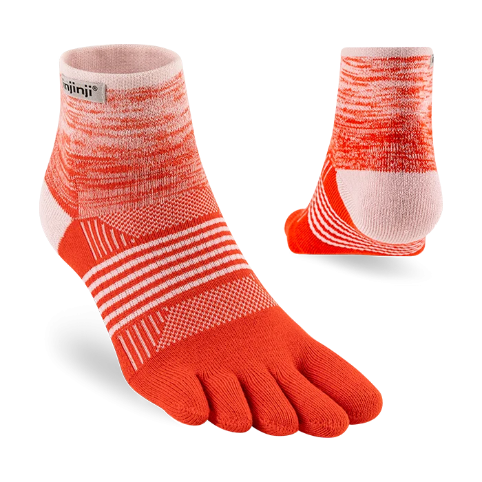 Injinji TRAIL Women's Mini Crew - Hibiscus