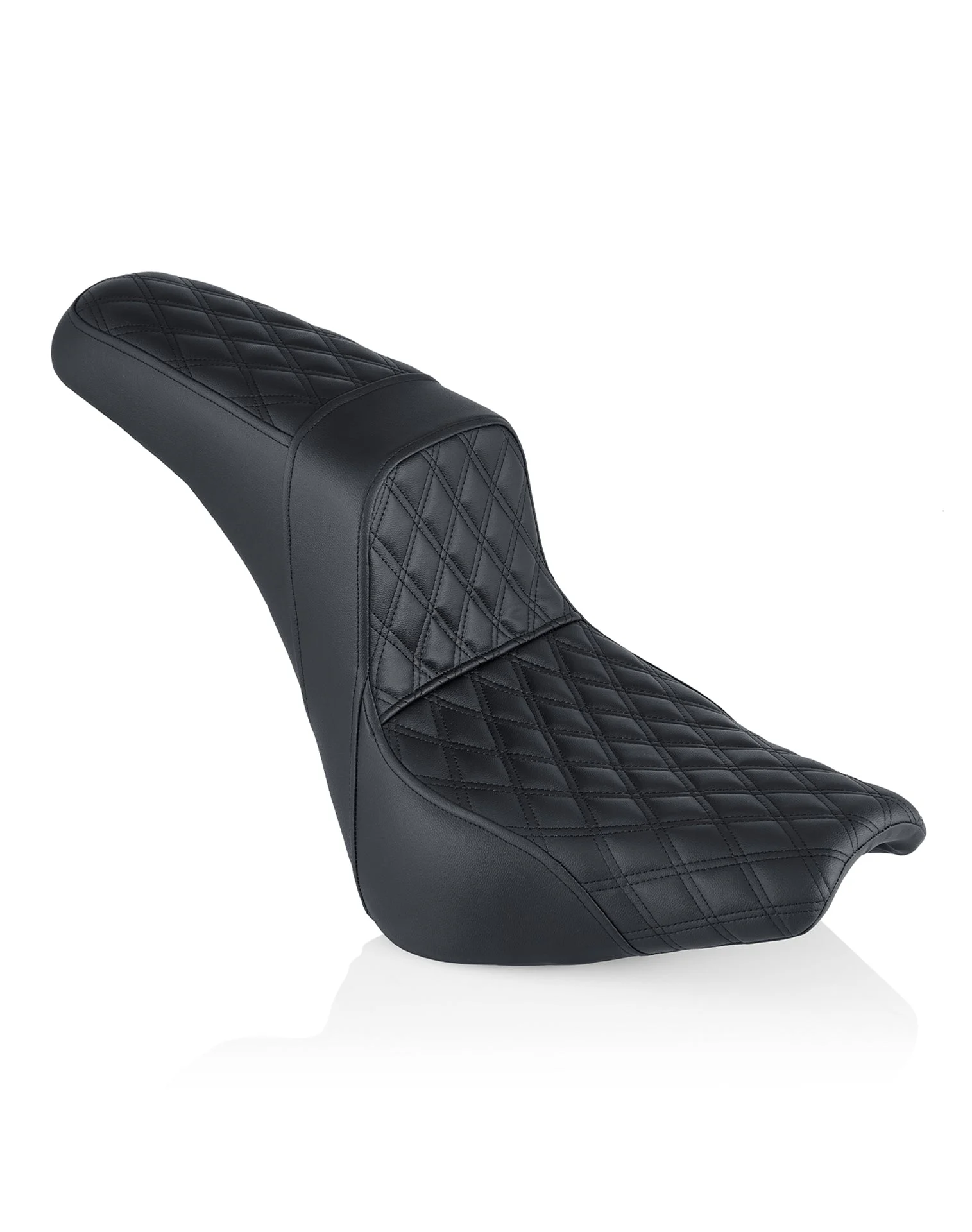 Iron Born Diamond Stitch 2-Up Seat for Harley Softail Sport Glide FLSB