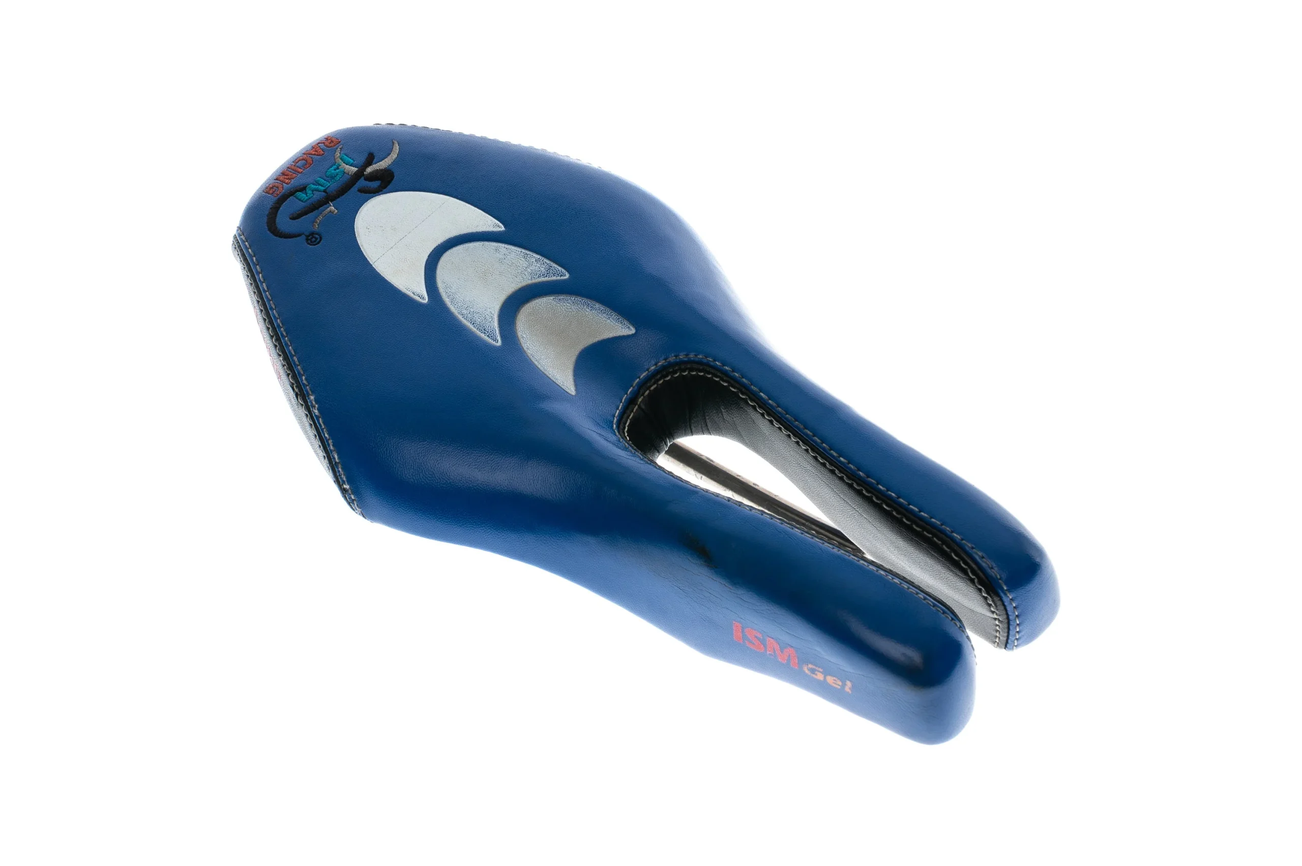 ISM Adamo Gel Saddle 132mm Titanium Rails Blue