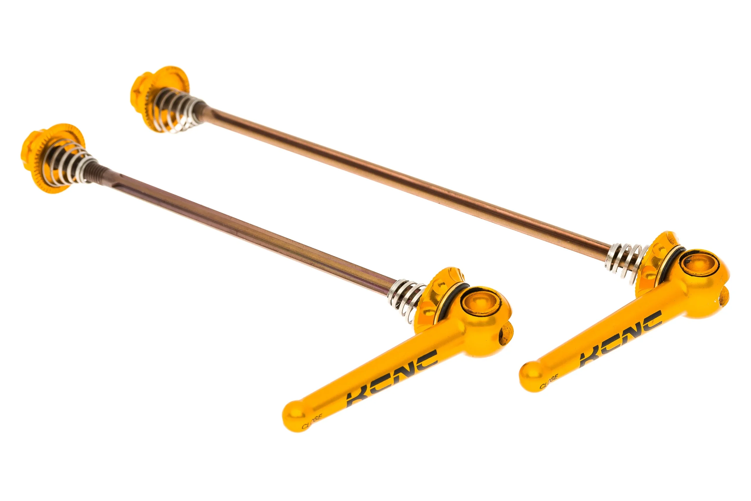 KCNC Titanium Quick Release Skewer Set 9x100mm and 10x130mm Gold