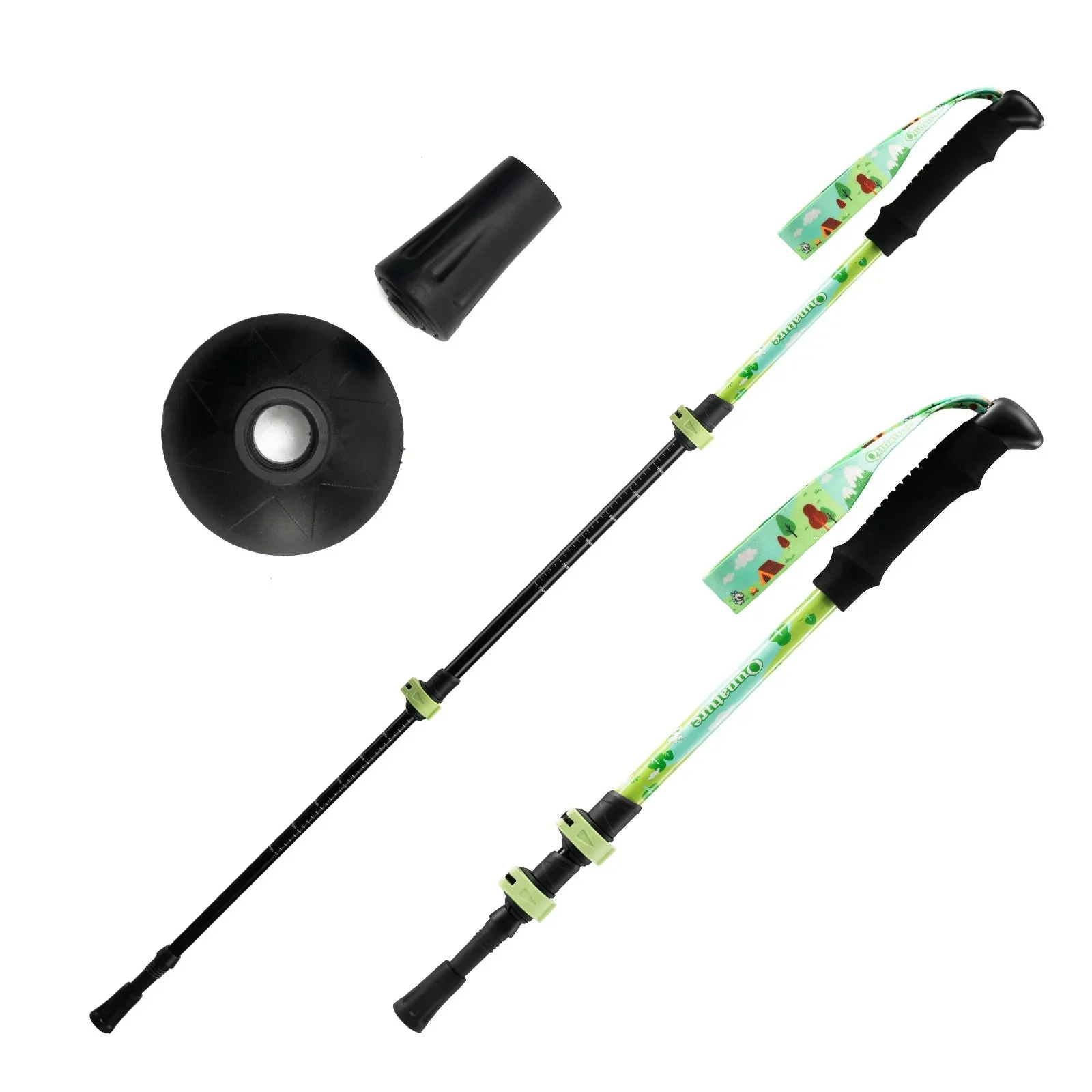 Kids Adventure Trekking Poles 51–100cm Adjustable