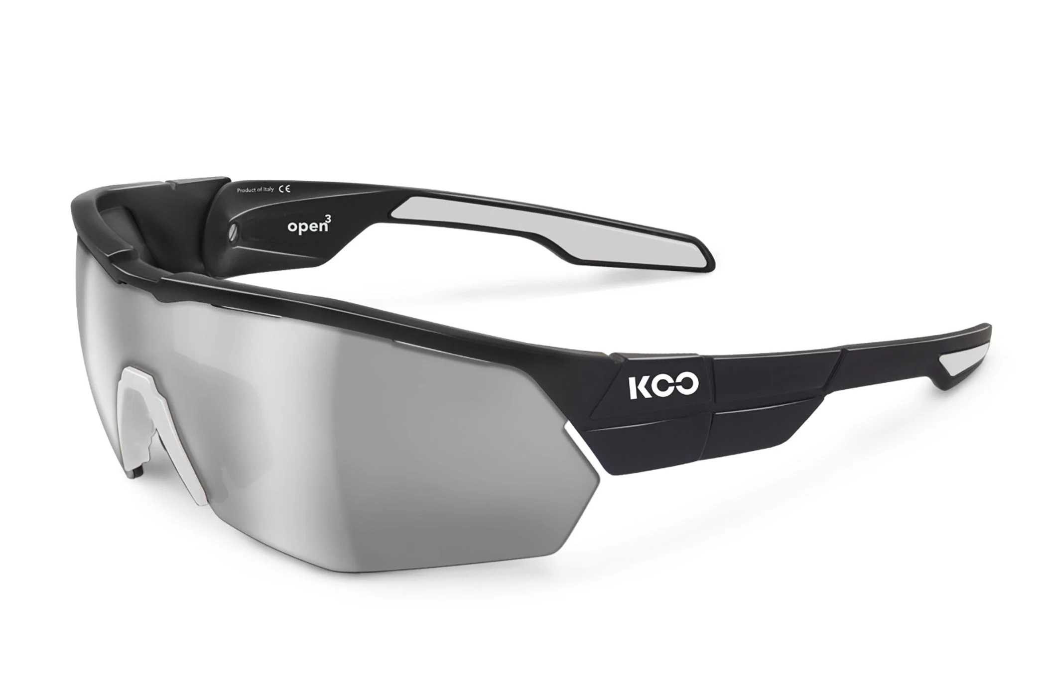 KOO Open Cube Black Sunglasses