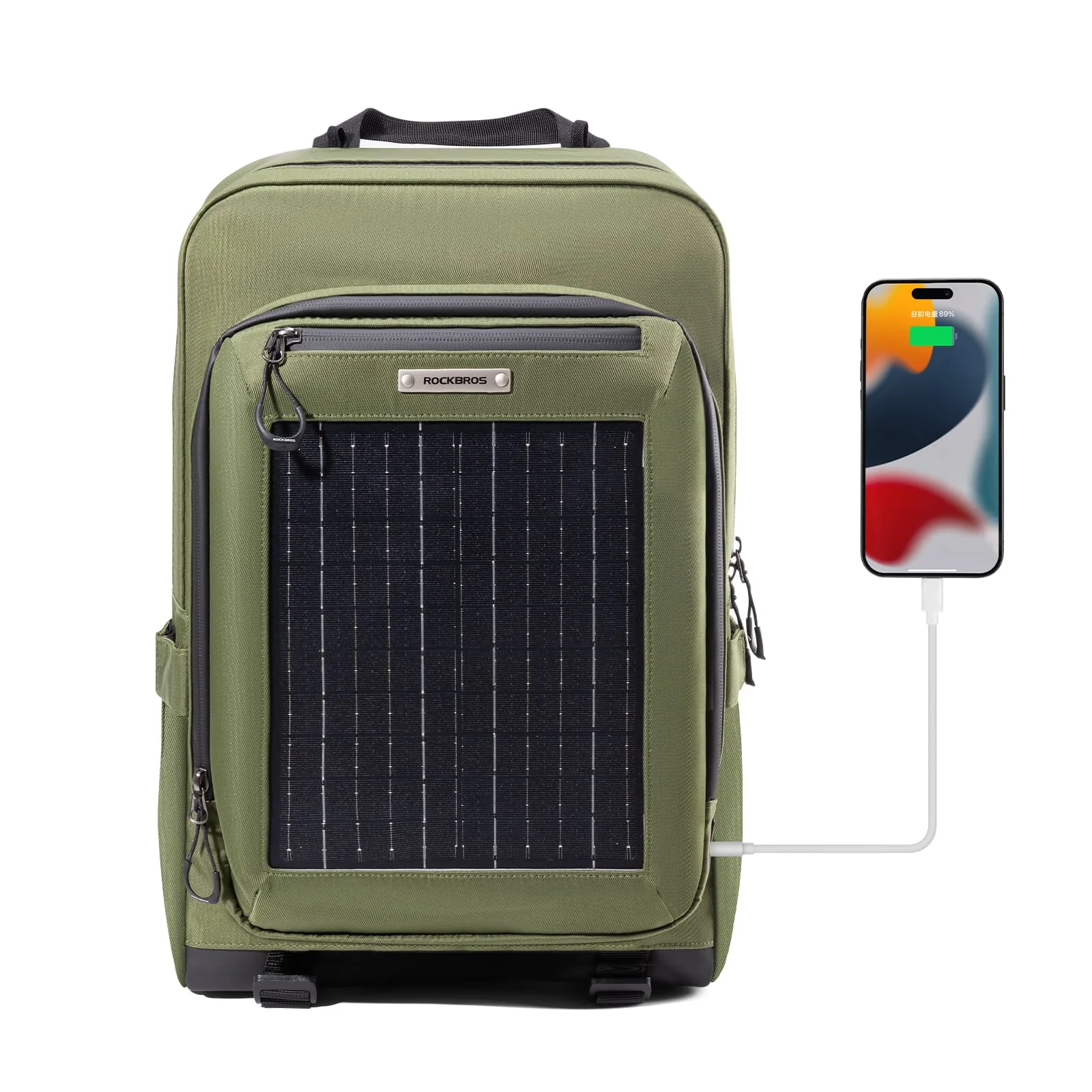 Large Capacity Solar-Powered Cycling Backpack-20L
