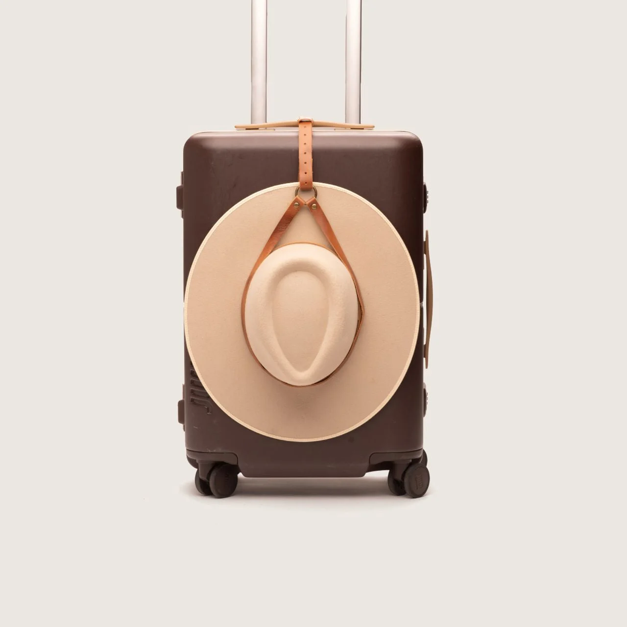 Leather Hat Holder | Tan Travel Strap