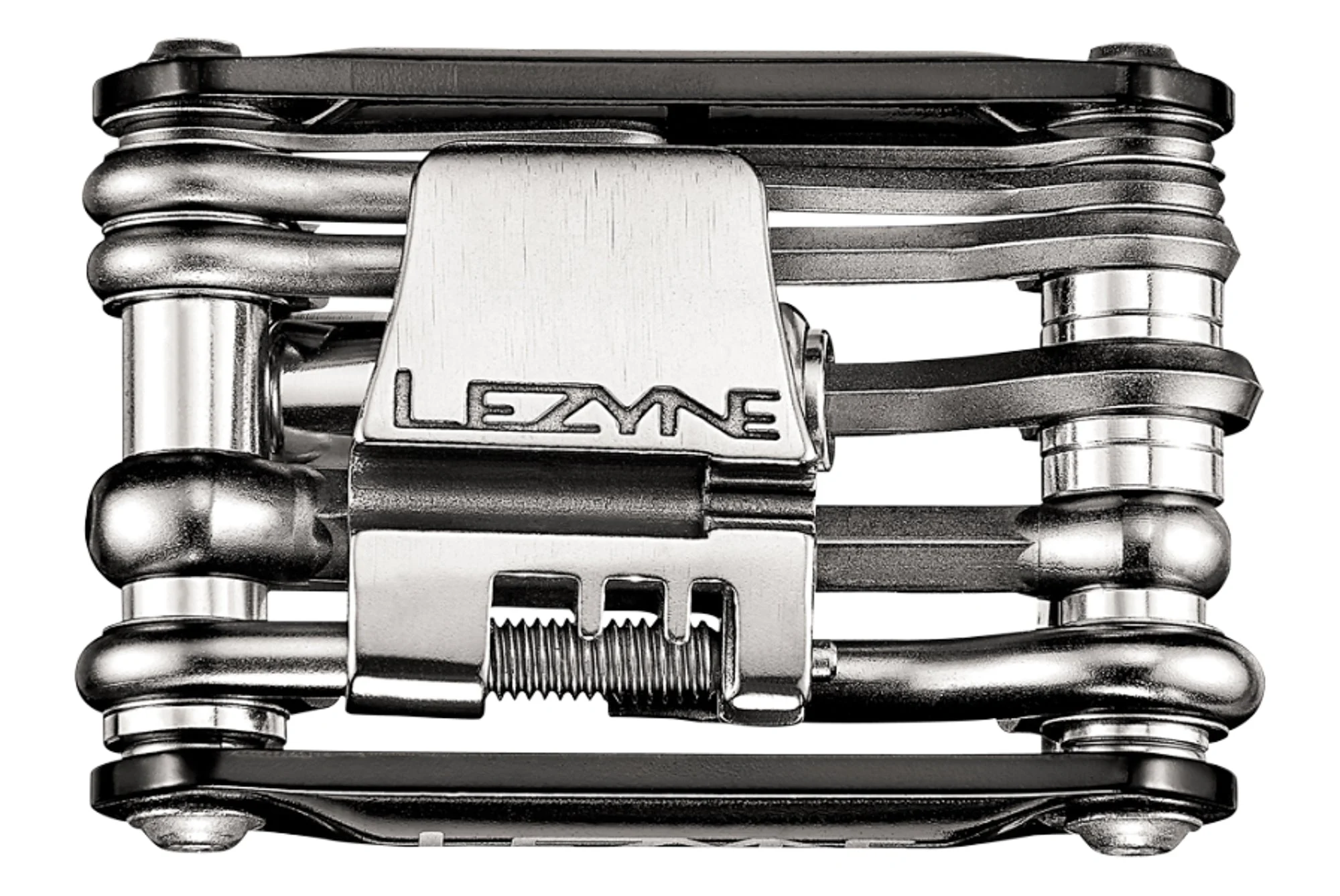 Lezyne RAP 15 Co2 Multi Tool 15 Function Aluminum Black Sides