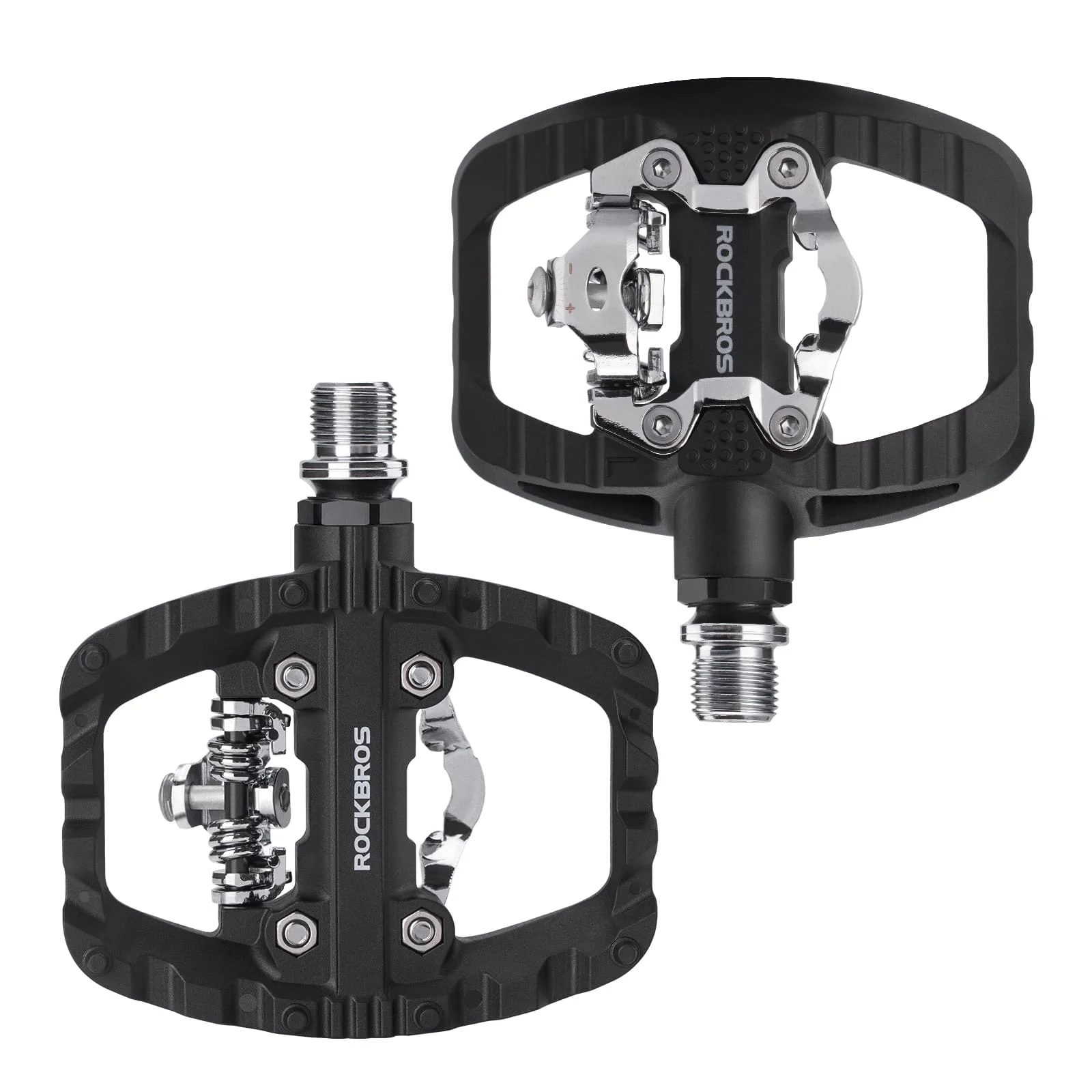 Lightweight Nylon Half-Clip Flat Bike Pedals