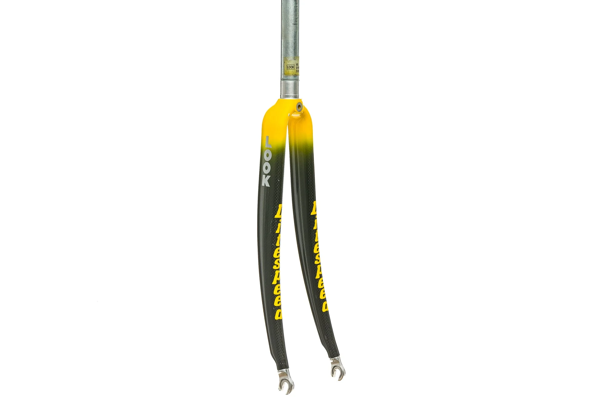 Look Road Fork 700C 9x100mm QR 1" Carbon Threaded Yellow Black