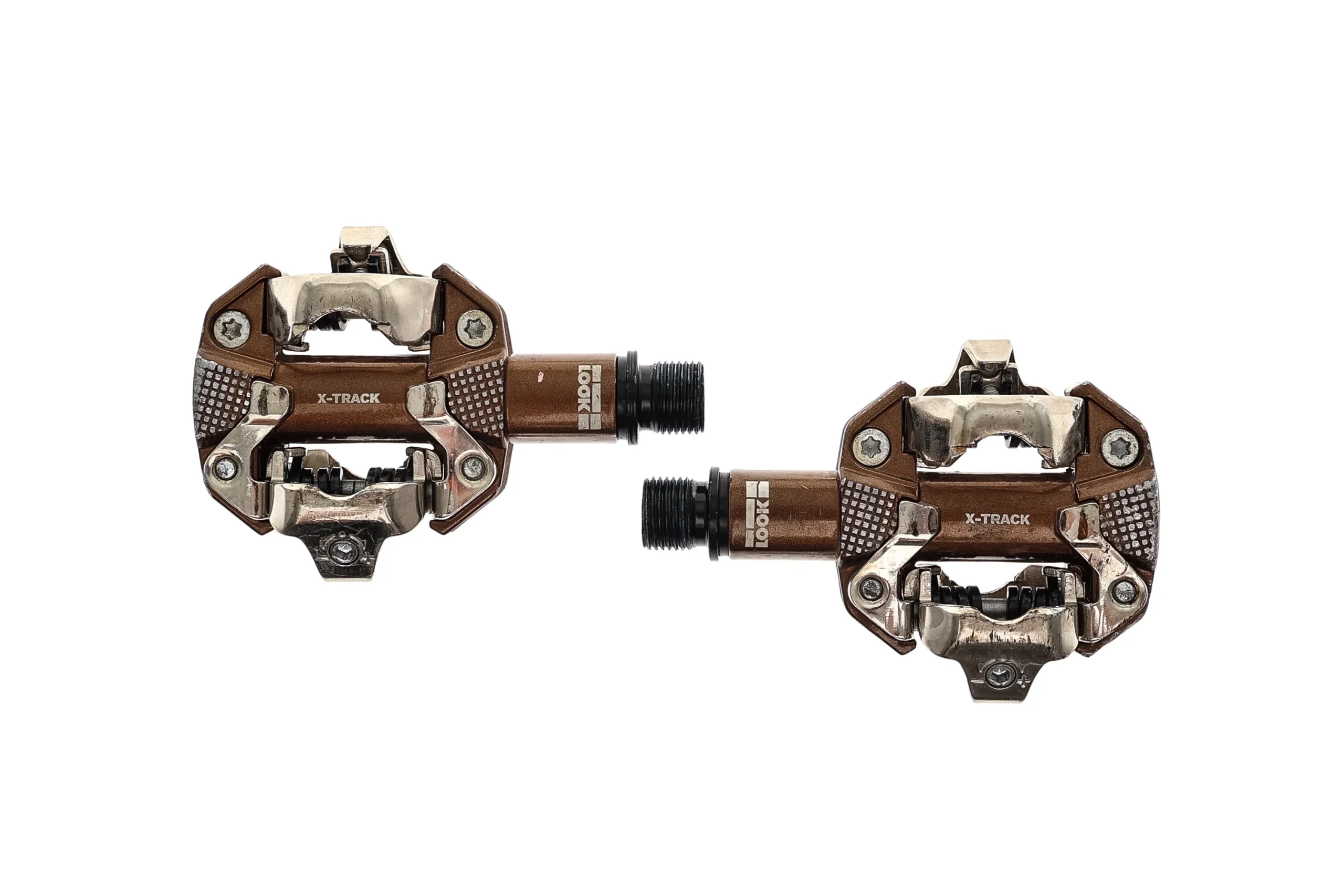 Look X-Track Pedals Clipless Brown