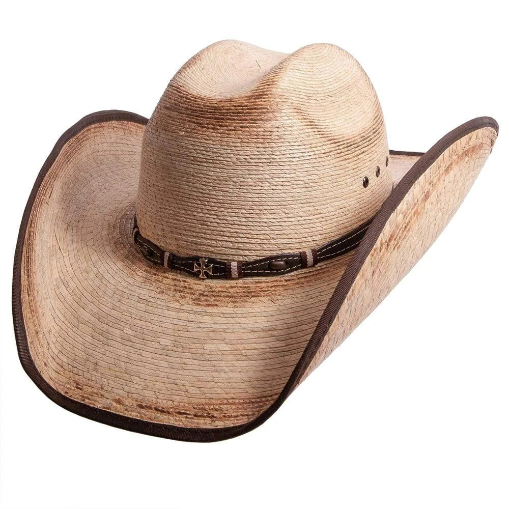 Lucas | Mens Natural Mexican Palm Cowboy Hat
