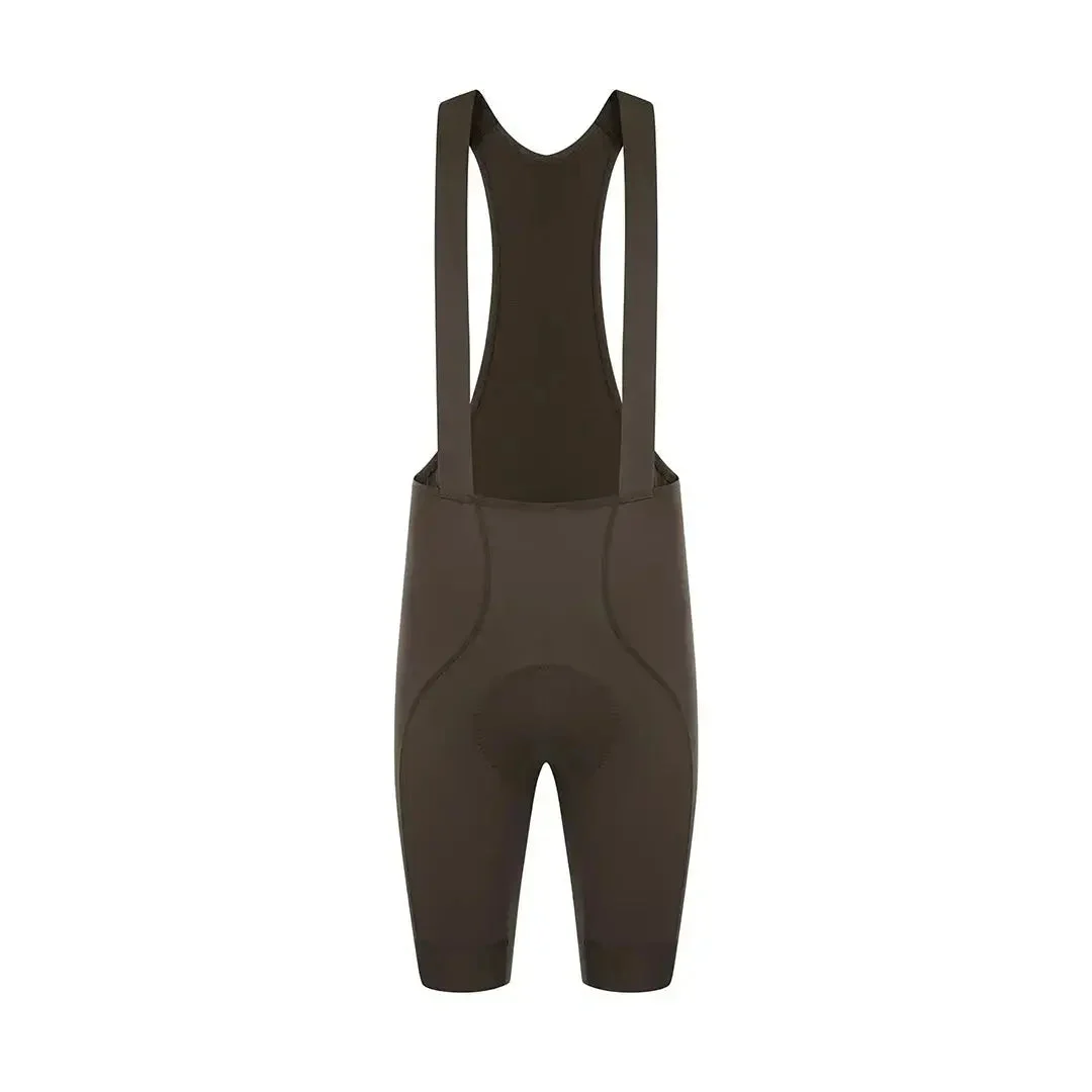 Men's All- Purpose Bib Shorts T100 - Oak Barrel Brown